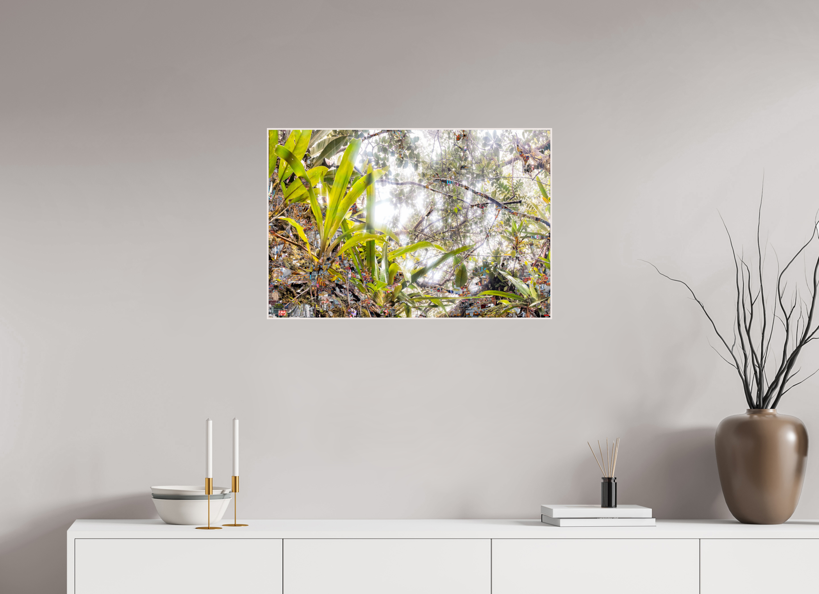 75 x 50 cm, Foto in ArtBox aus Massivholz Ahorn weiß RED³ HP Amara I