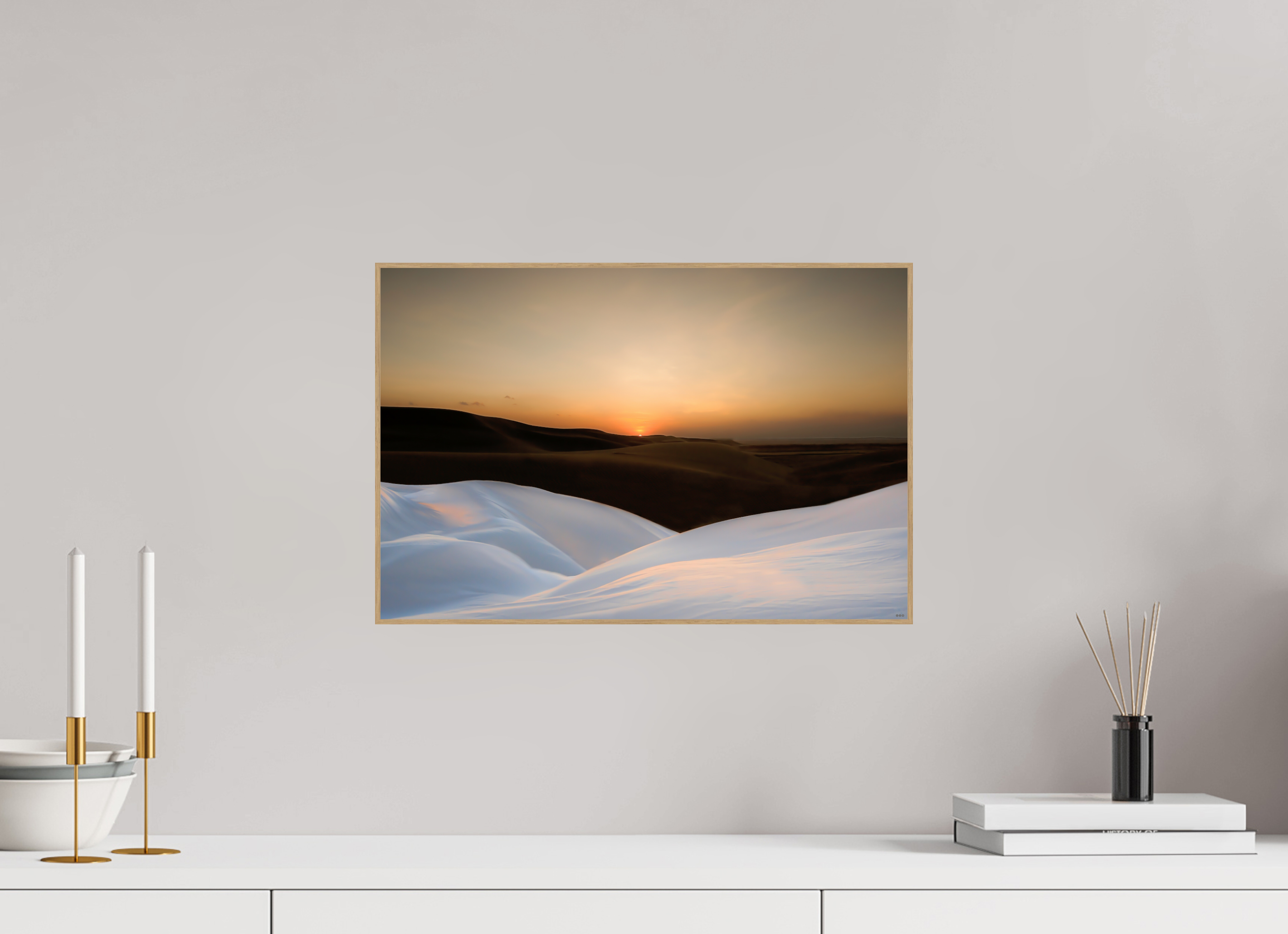 45 x 30 cm, Foto in ArtBox aus Massivholz Eiche natur RED³ PH Amirah I