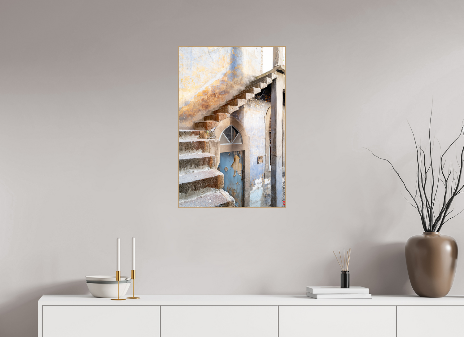 50 x 75 cm, Foto in ArtBox aus Massivholz Eiche natur RED³ PH Siddhartha III