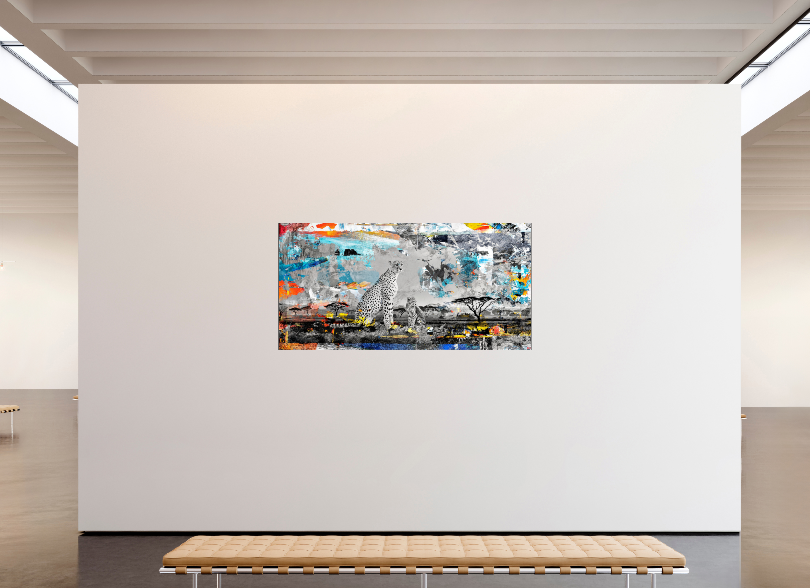 200 x 100 cm, Slimline Einfassung schwarz unter 2mm Acrylglas FA WC Ladebayo V