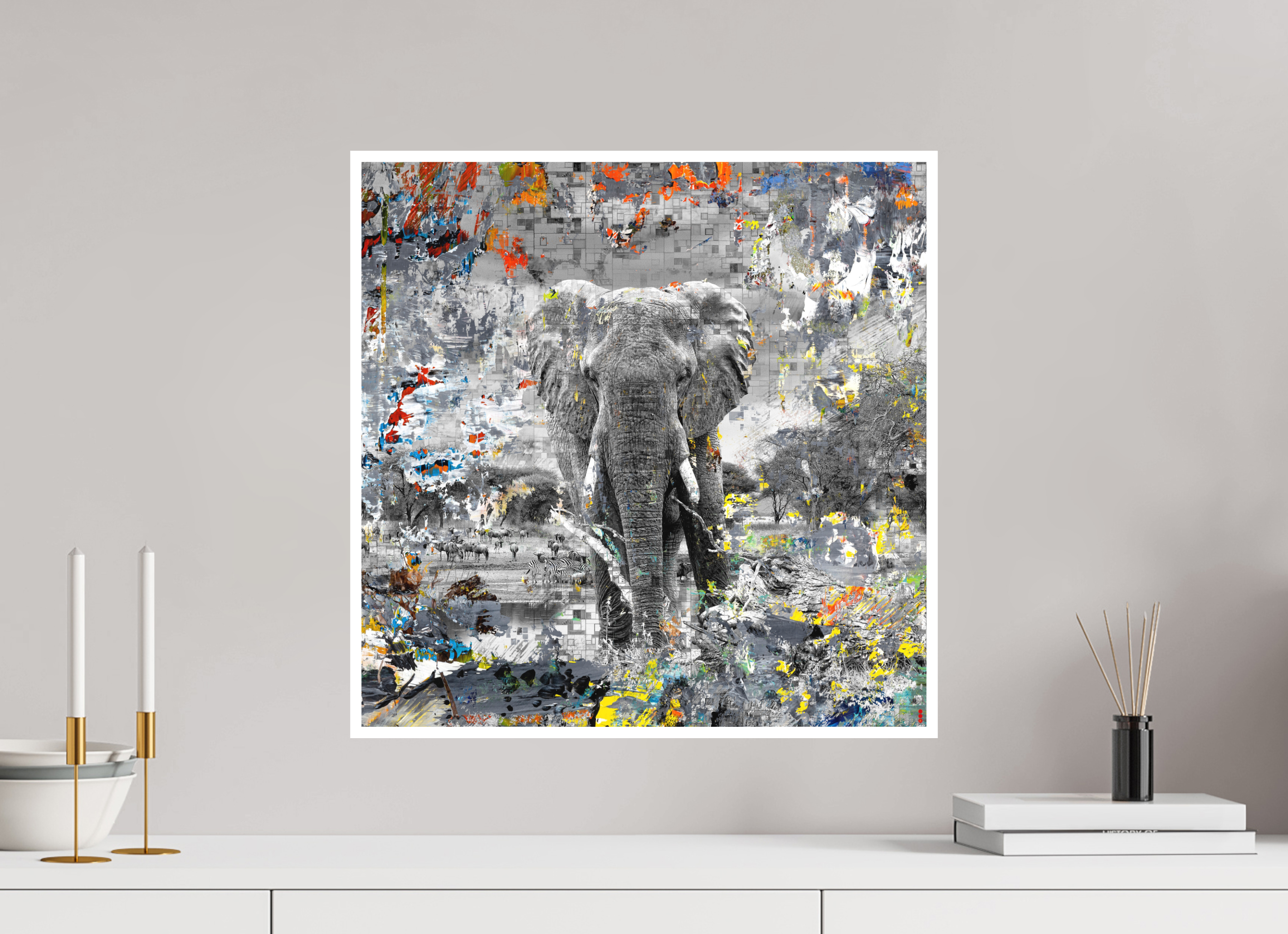 50 x 50 cm, Fine Art Print Hahnemühle William Turner RED³ WC Kajika II