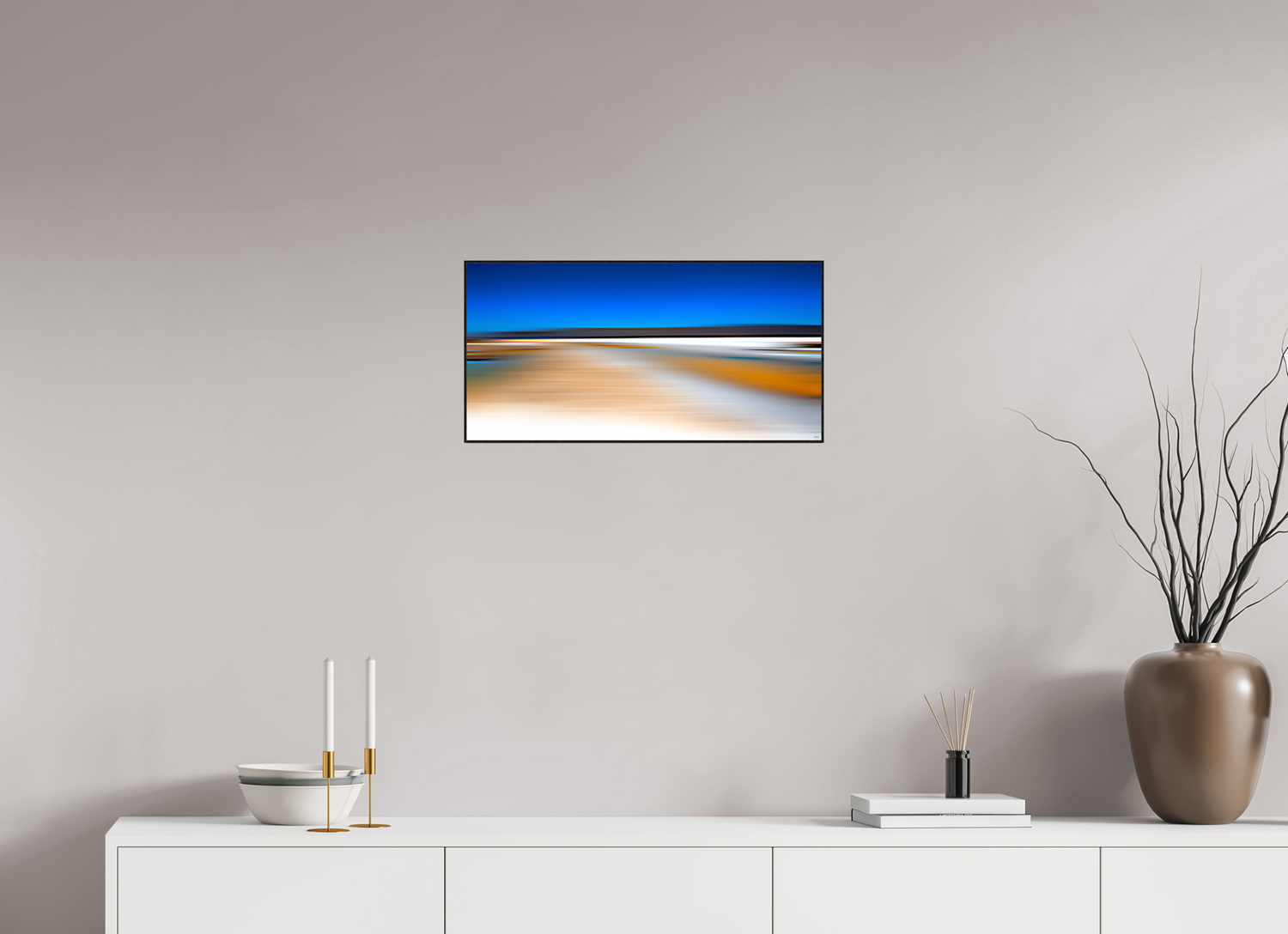 60 x 30 cm, Foto in ArtBox aus Massivholz Eiche schwarz RED³ PH Antankara V