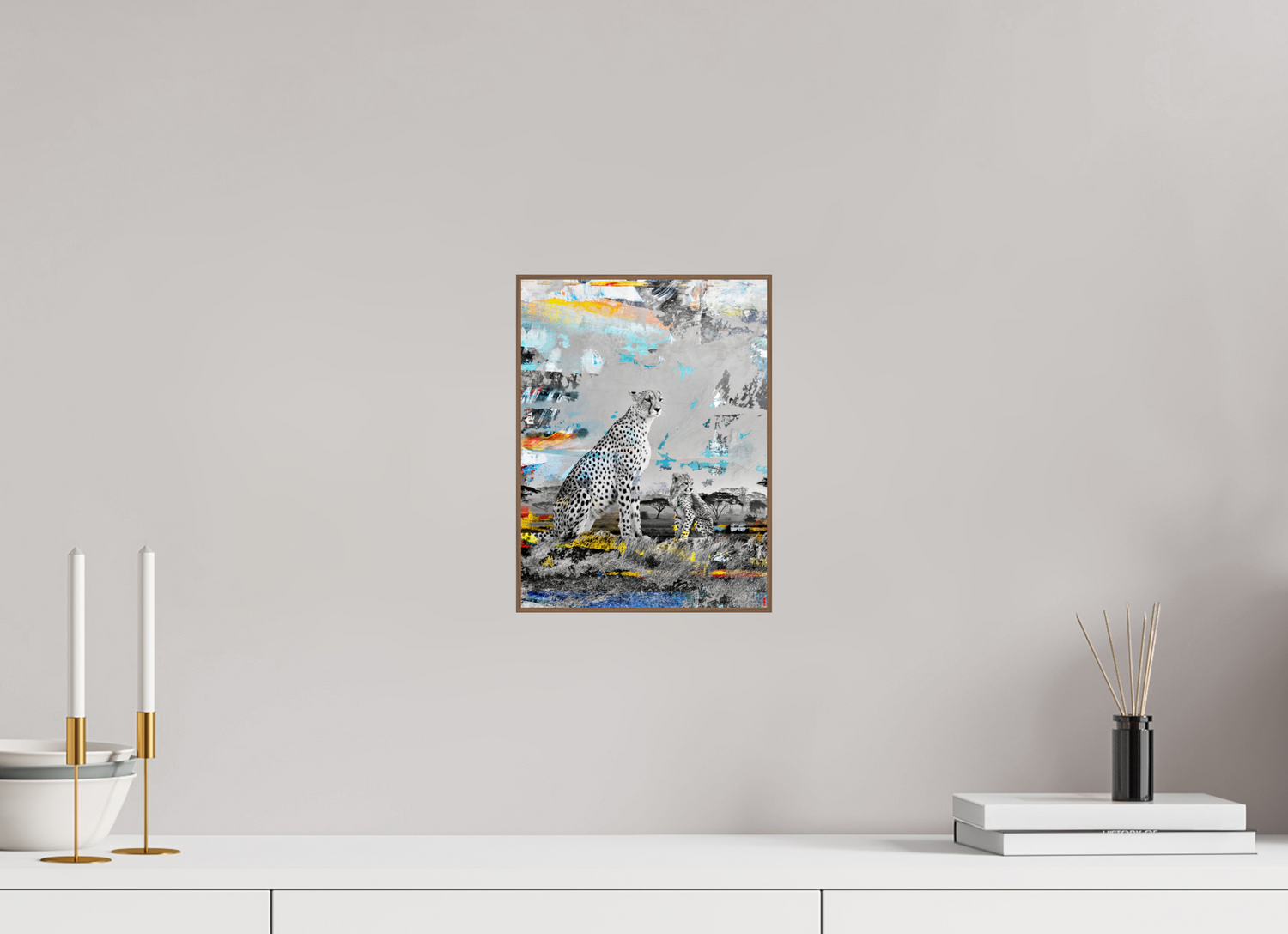 21 x 28 cm, Foto in ArtBox aus Massivholz Nussbaum RED³ WC Ladebayo III