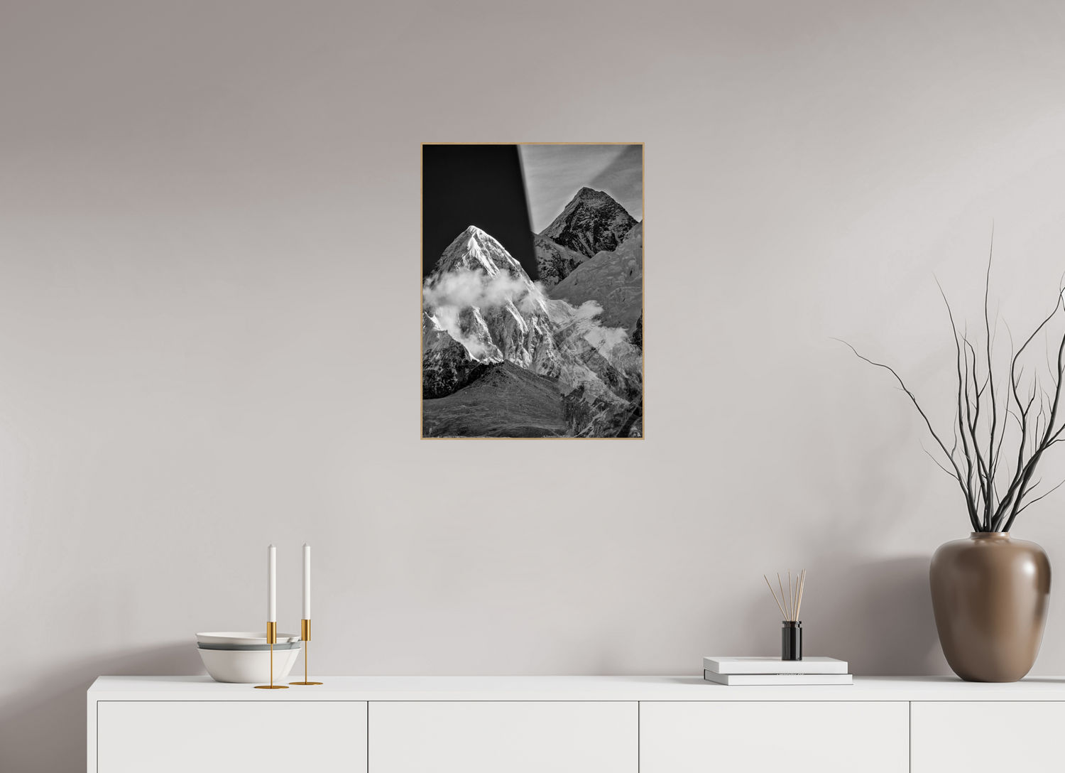45 x 60 cm, Foto in ArtBox aus Massivholz Eiche natur RED³ Sampa III
