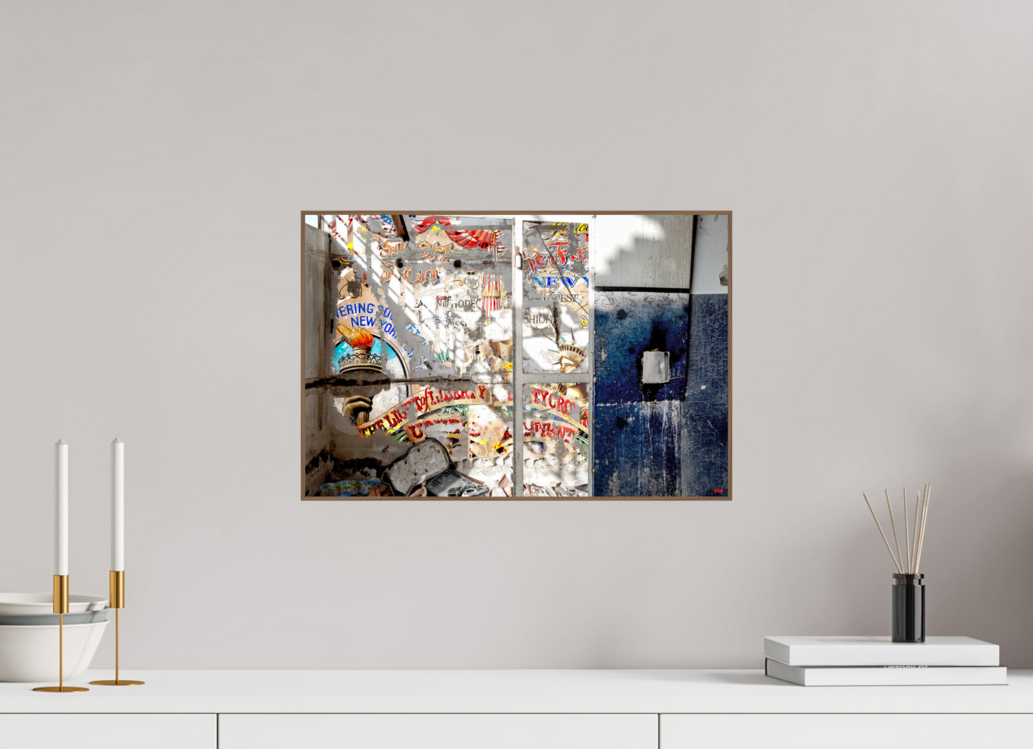 45 x 30 cm, Foto in ArtBox aus Massivholz Nussbaum RED³ SCSI Malahat I