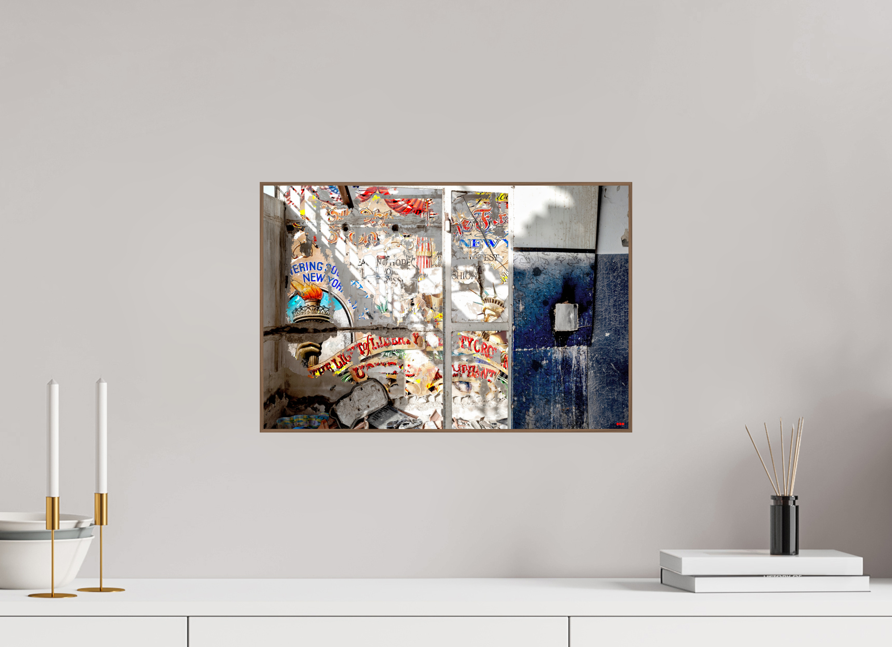 45 x 30 cm, Foto in ArtBox aus Massivholz Nussbaum RED³ SCSI Malahat I