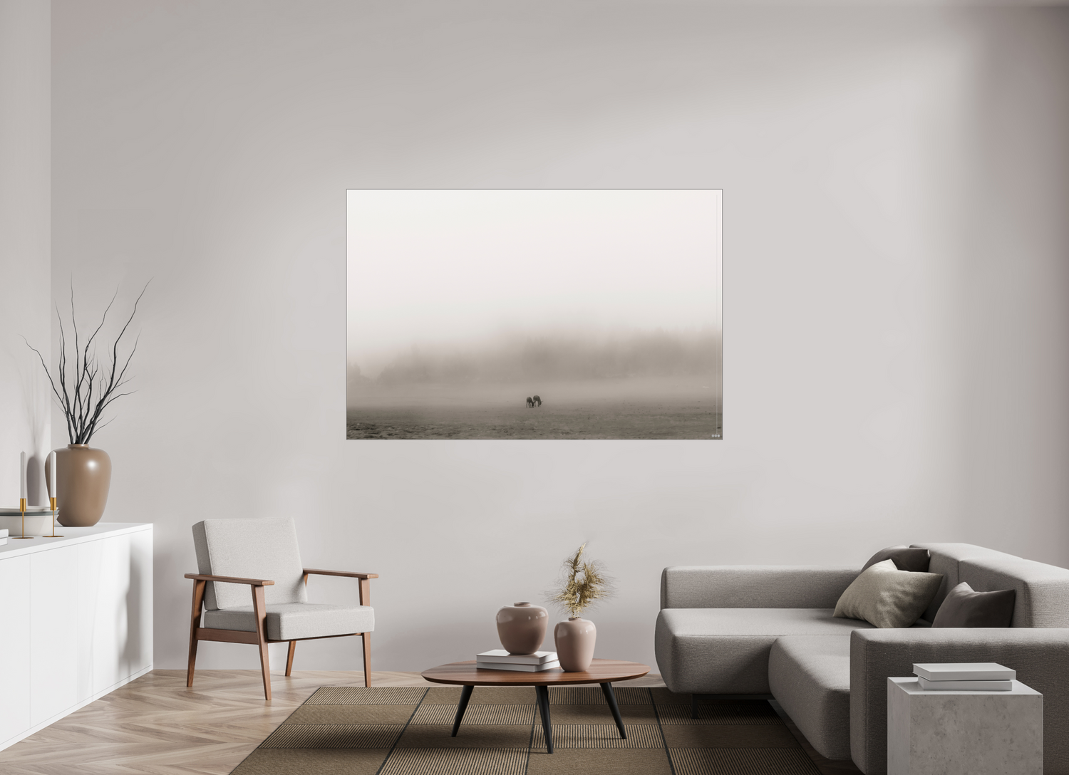 180 x 120 cm, Slimline Einfassung schwarz unter 2mm Acrylglas FA PH Mamello I