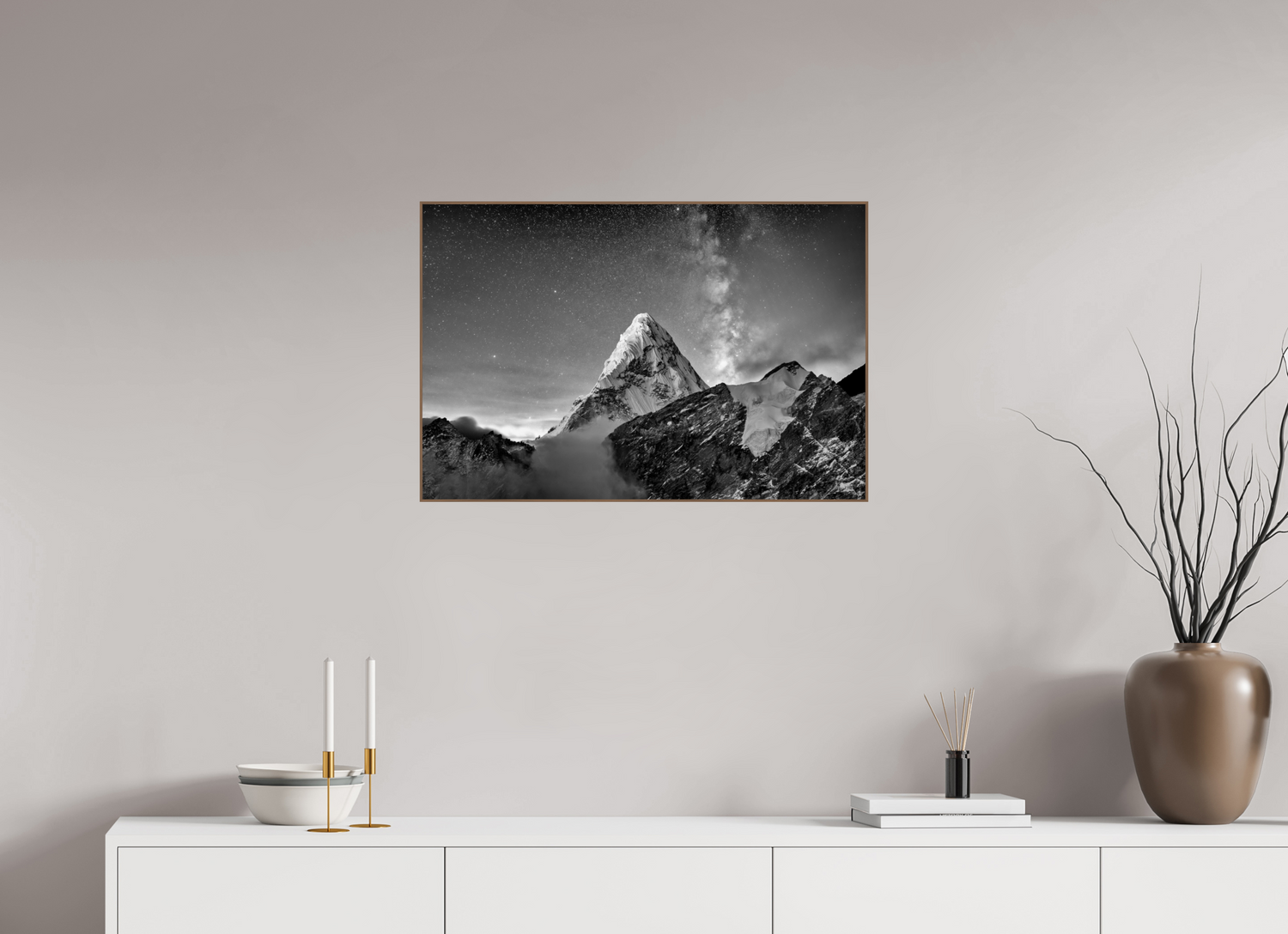 75 x 50 cm, Foto in ArtBox aus Massivholz Nussbaum RED³ PH Sujata I