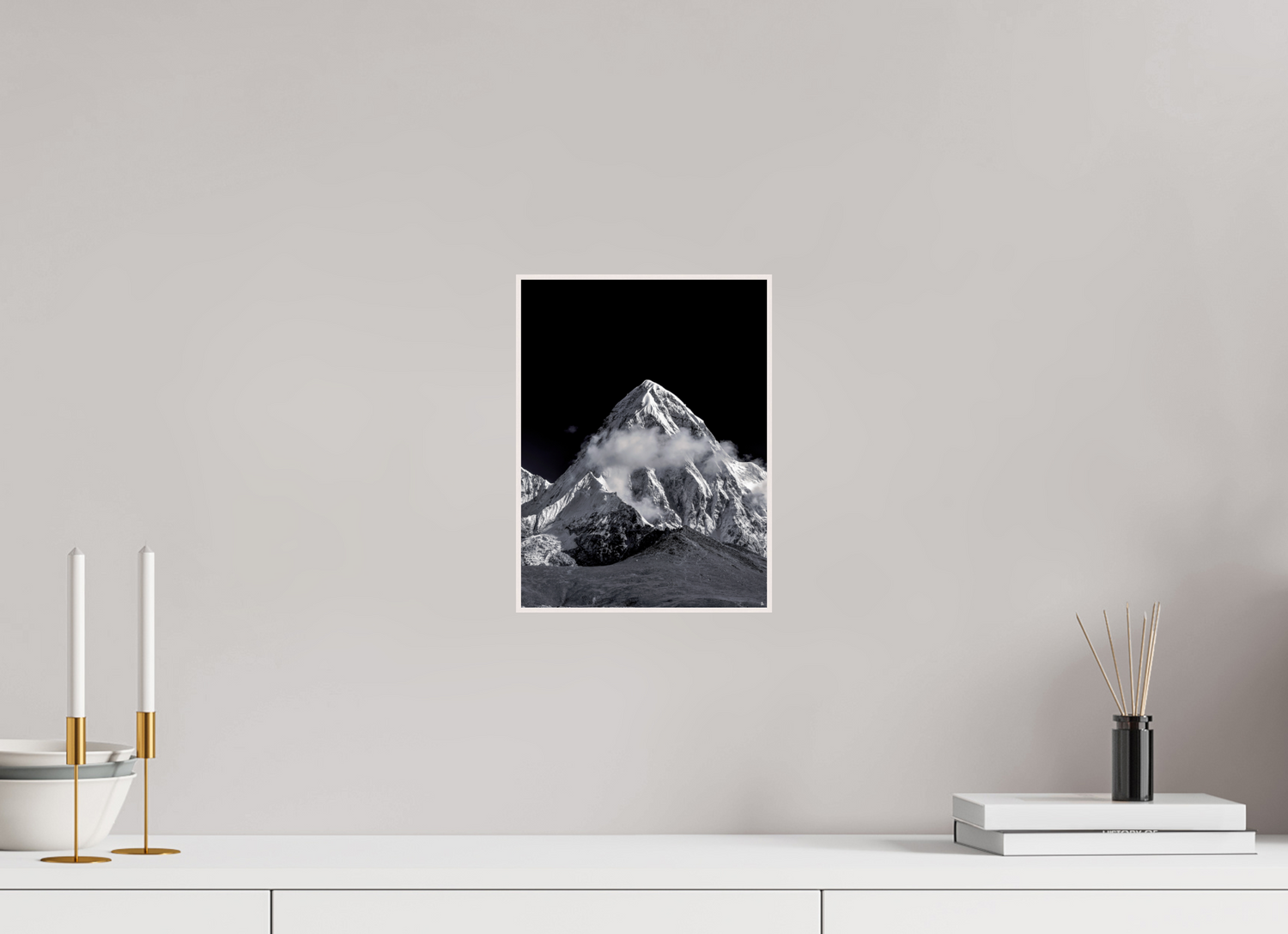 21 x 28 cm, Foto in ArtBox aus Massivholz Ahorn weiß RED³ Samten III