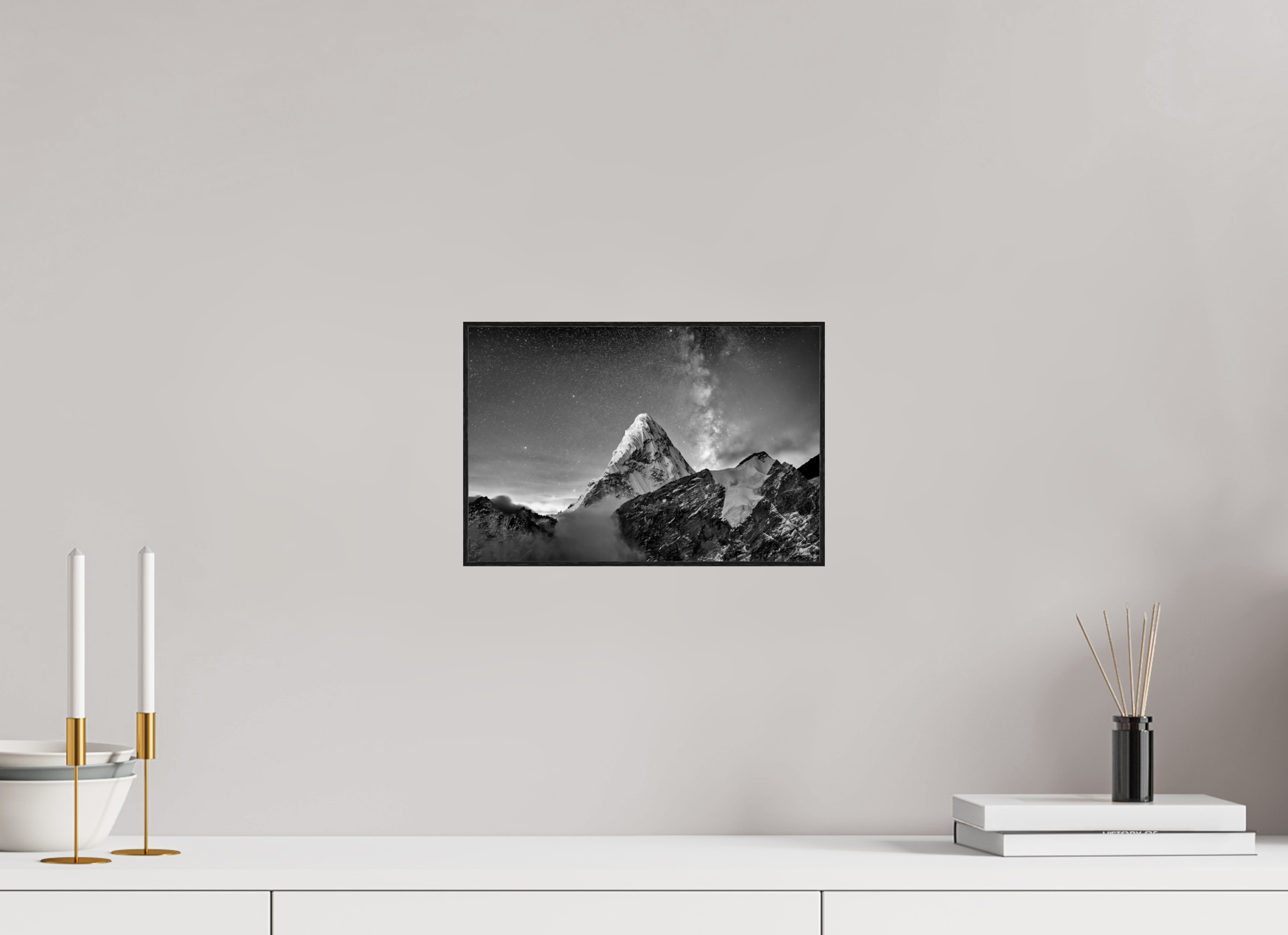 30 x 20 cm, Foto in ArtBox aus Massivholz Eiche schwarz RED³ PH Sujata I