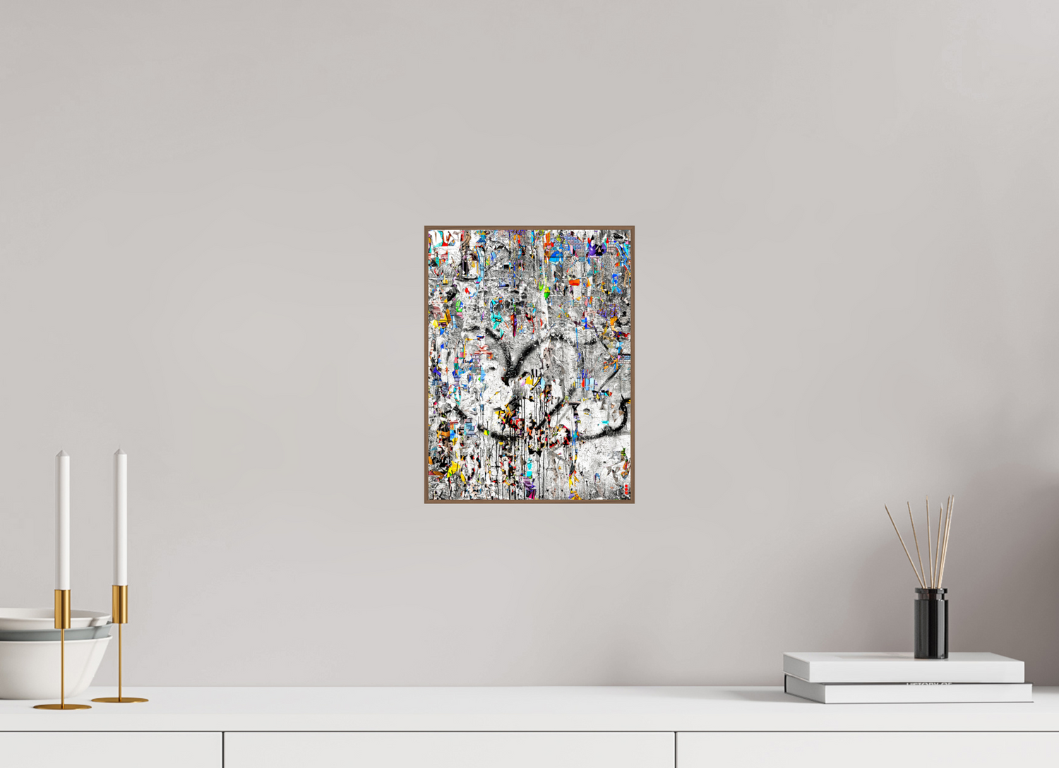 21 x 28 cm, Foto in ArtBox aus Massivholz Nussbaum RED³ SCSI Mu&