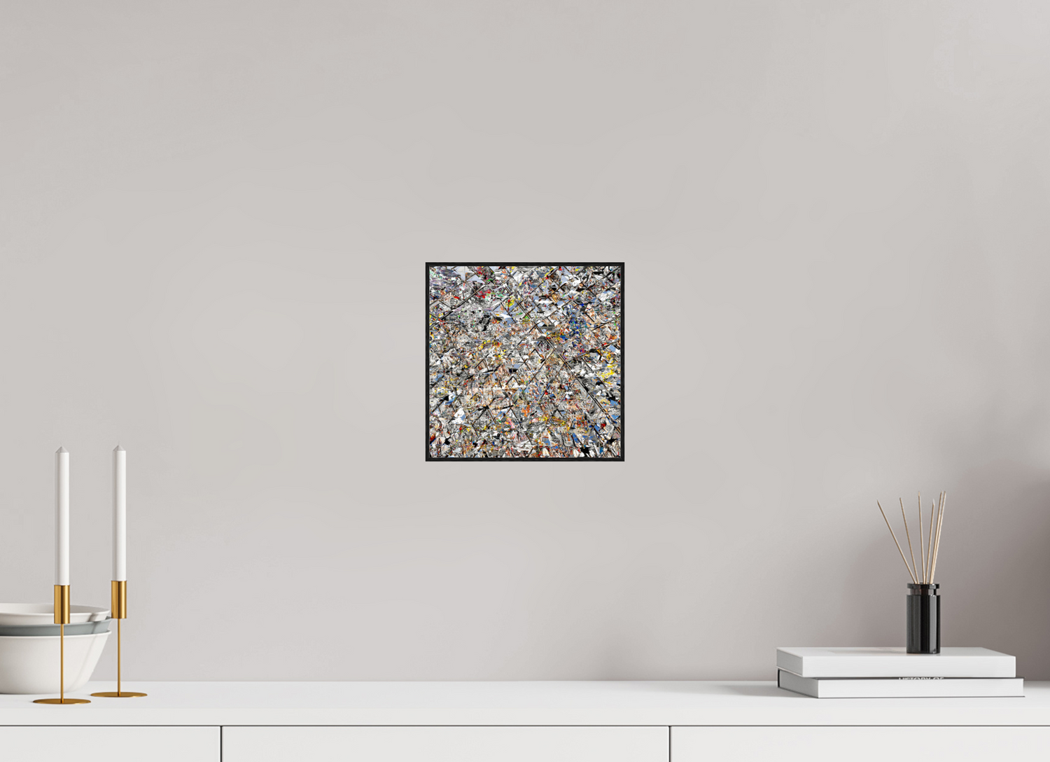 20 x 20 cm, Foto in ArtBox aus Massivholz Eiche schwarz RED³ HP Lacrimosa II