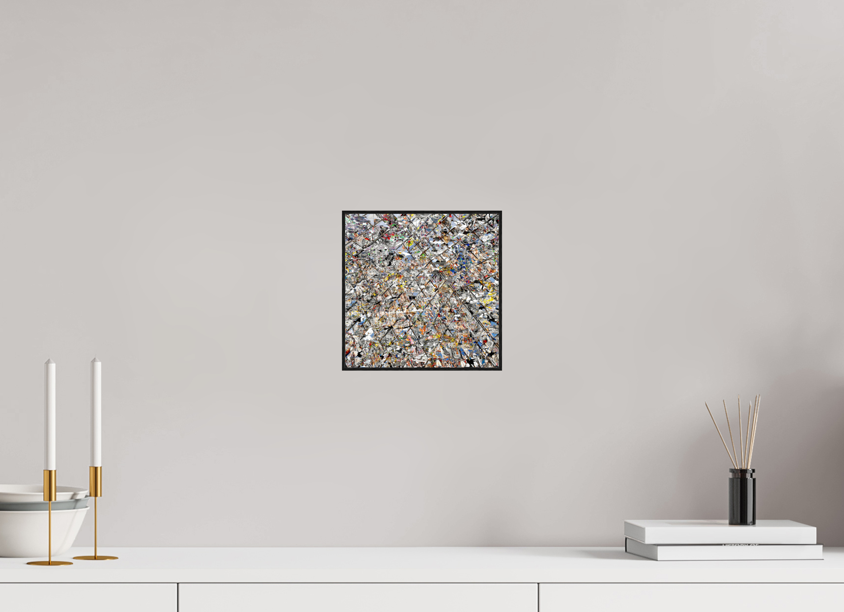 20 x 20 cm, Foto in ArtBox aus Massivholz Eiche schwarz RED³ HP Lacrimosa II