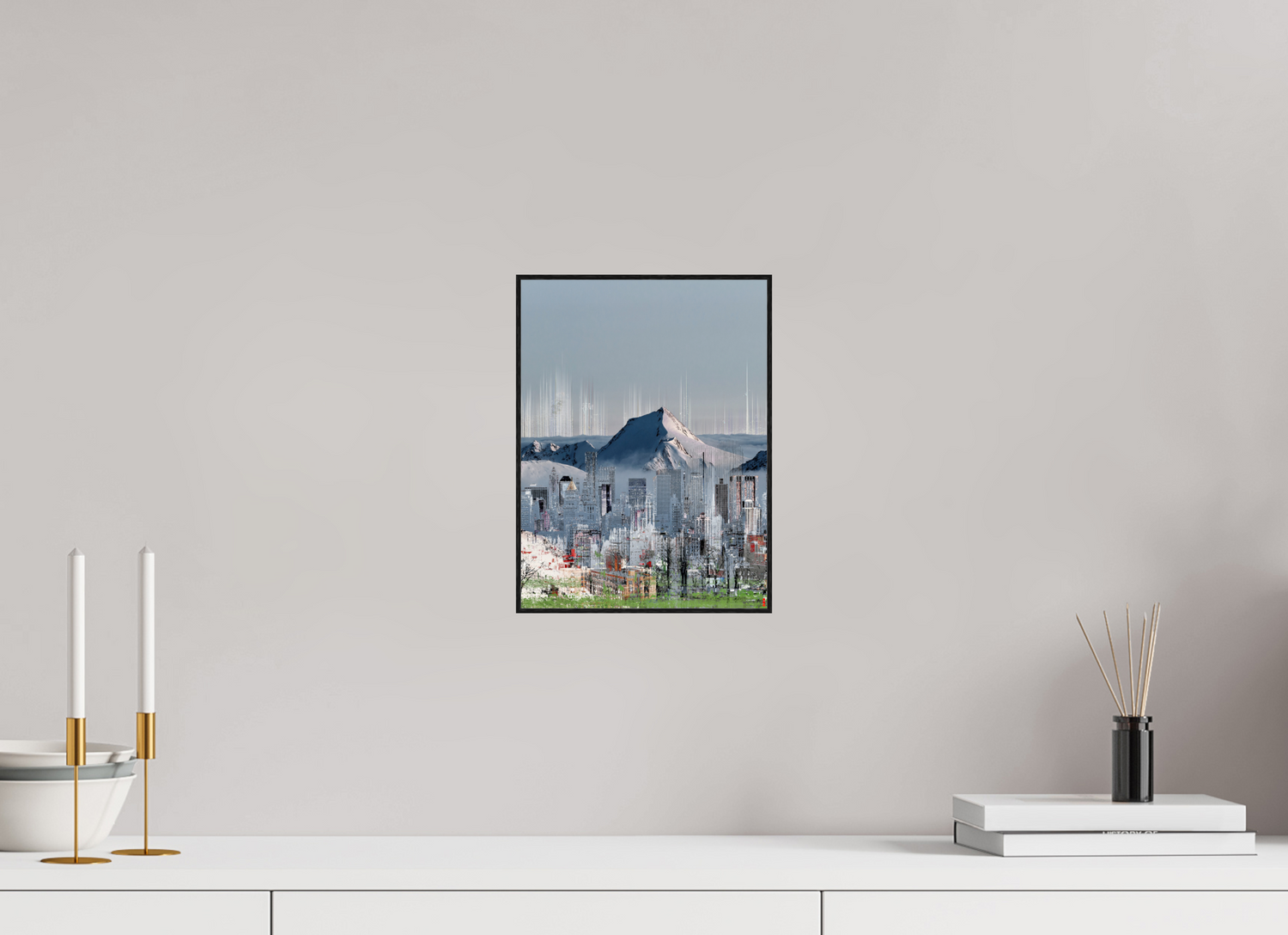 21 x 28 cm, Foto in ArtBox aus Massivholz Eiche schwarz RED³ HP Mafuane III