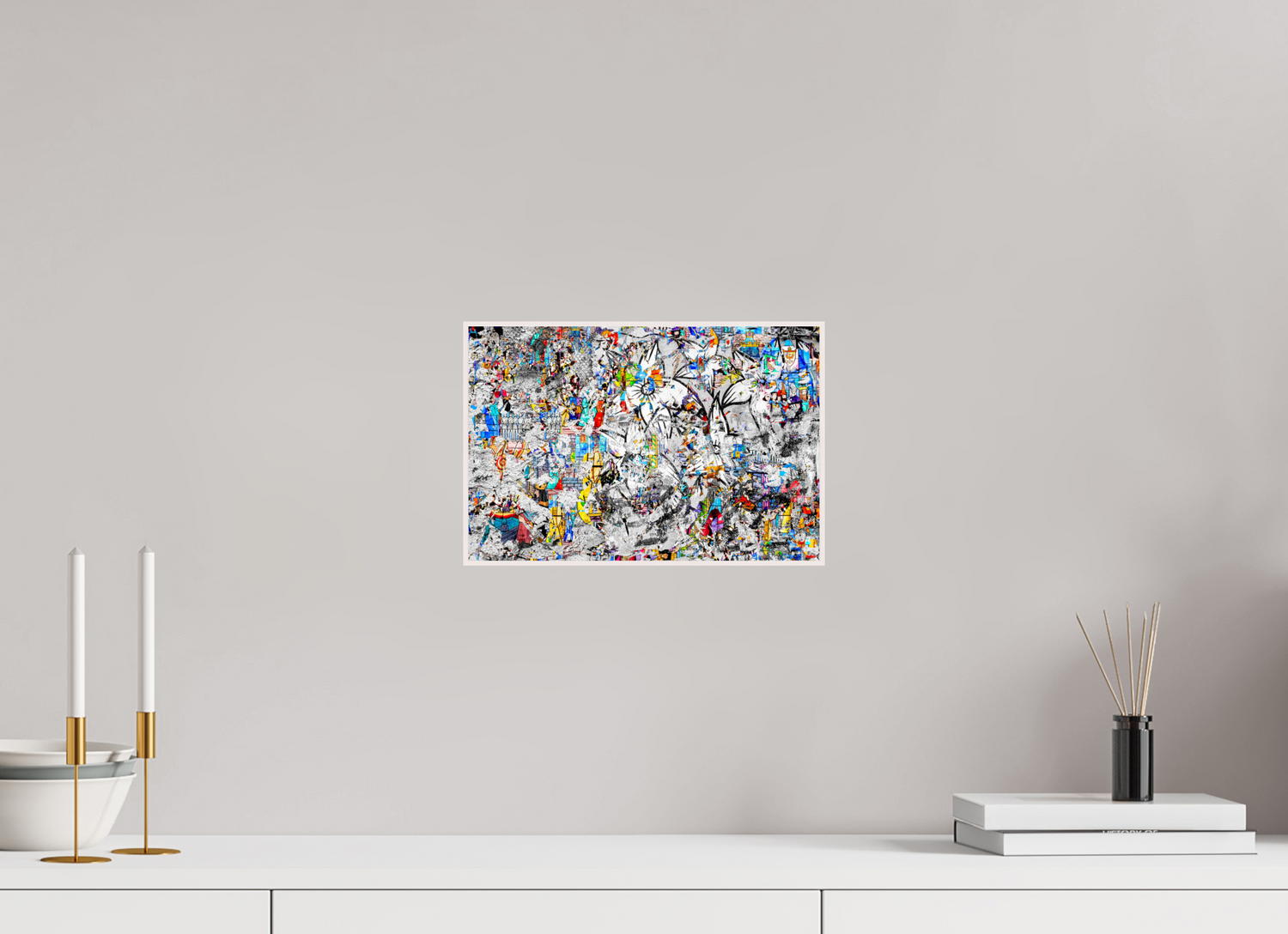 30 x 20 cm, Foto in ArtBox aus Massivholz Ahorn weiß RED³ SCSI Miraaj I