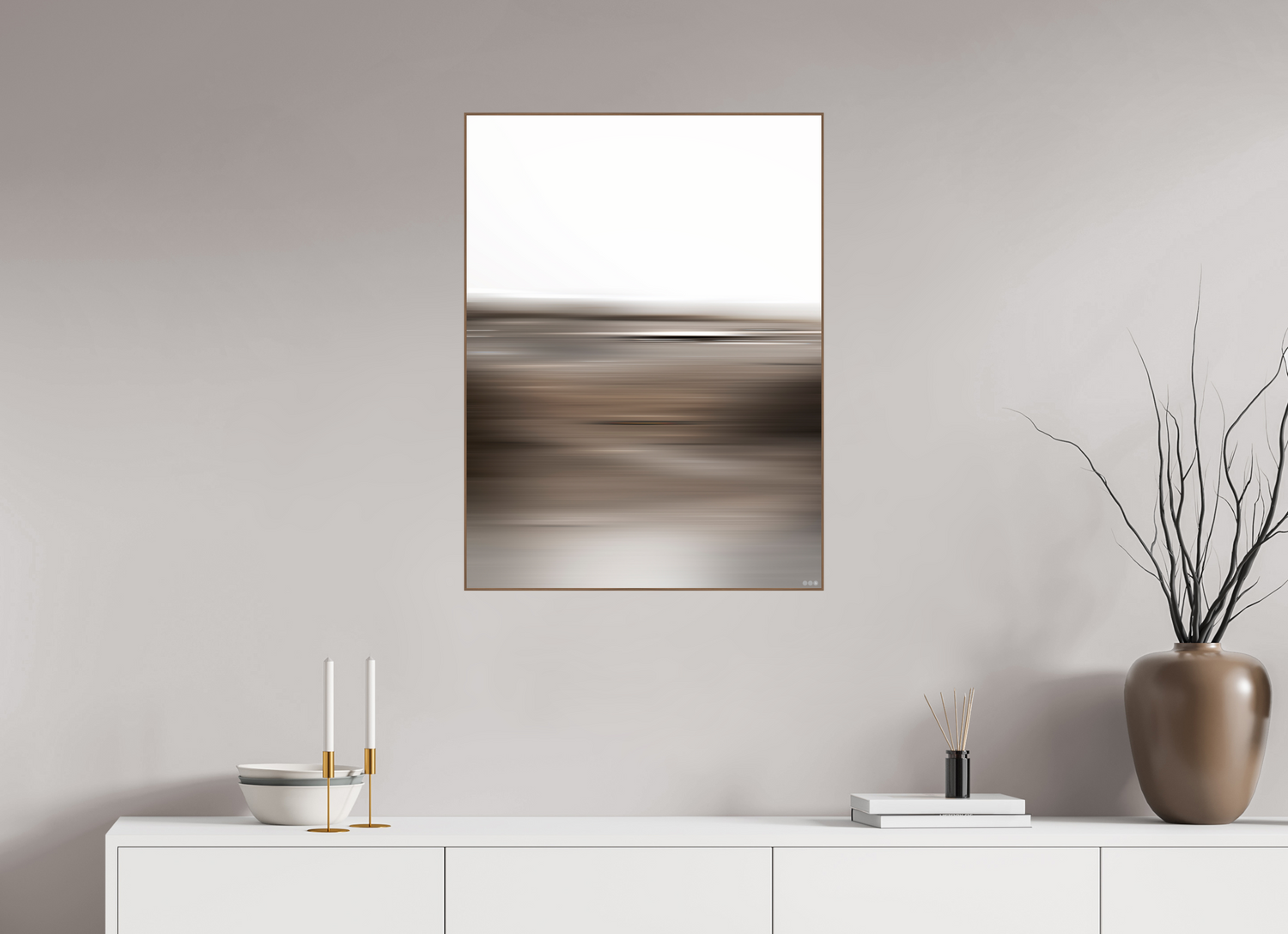 60 x 80 cm, Foto in ArtBox aus Massivholz Nussbaum RED³ PH Adisa III