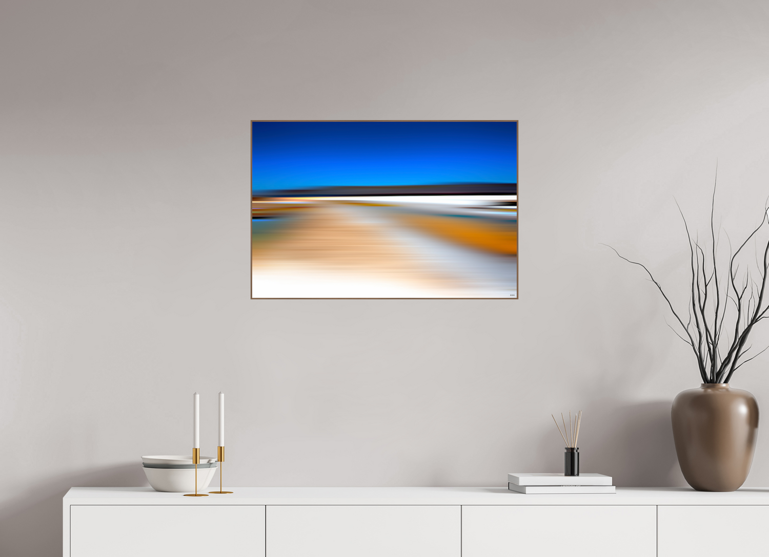 75 x 50 cm, Foto in ArtBox aus Massivholz Nussbaum RED³ PH Antankara I