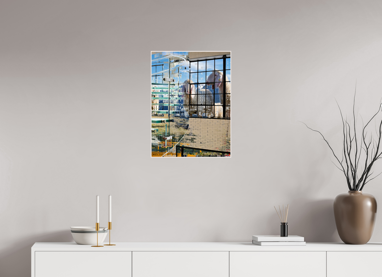 45 x 60 cm, Foto in ArtBox aus Massivholz Ahorn weiß RED³ HP Malia III