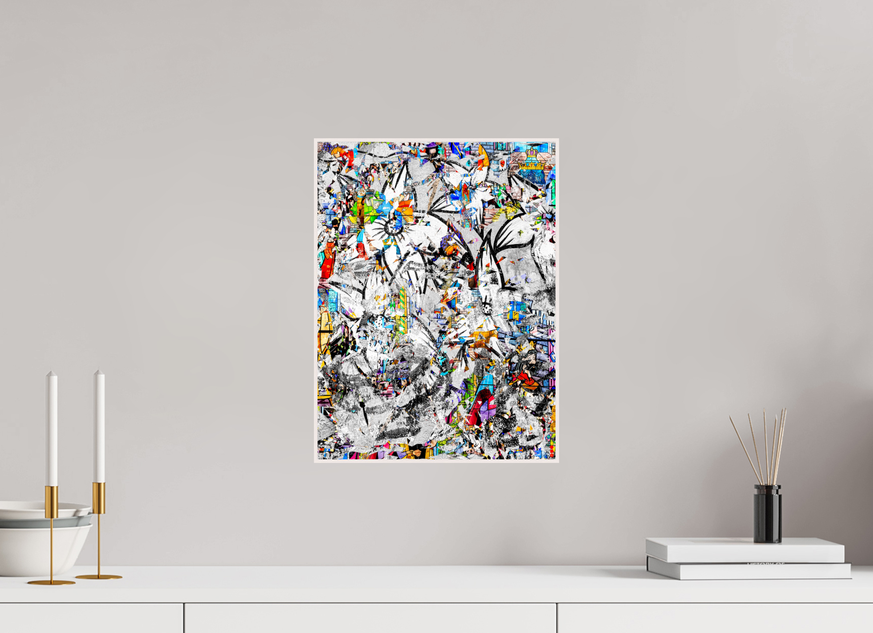 30 x 40 cm, Foto in ArtBox aus Massivholz Ahorn weiß RED³ SCSI Miraaj III