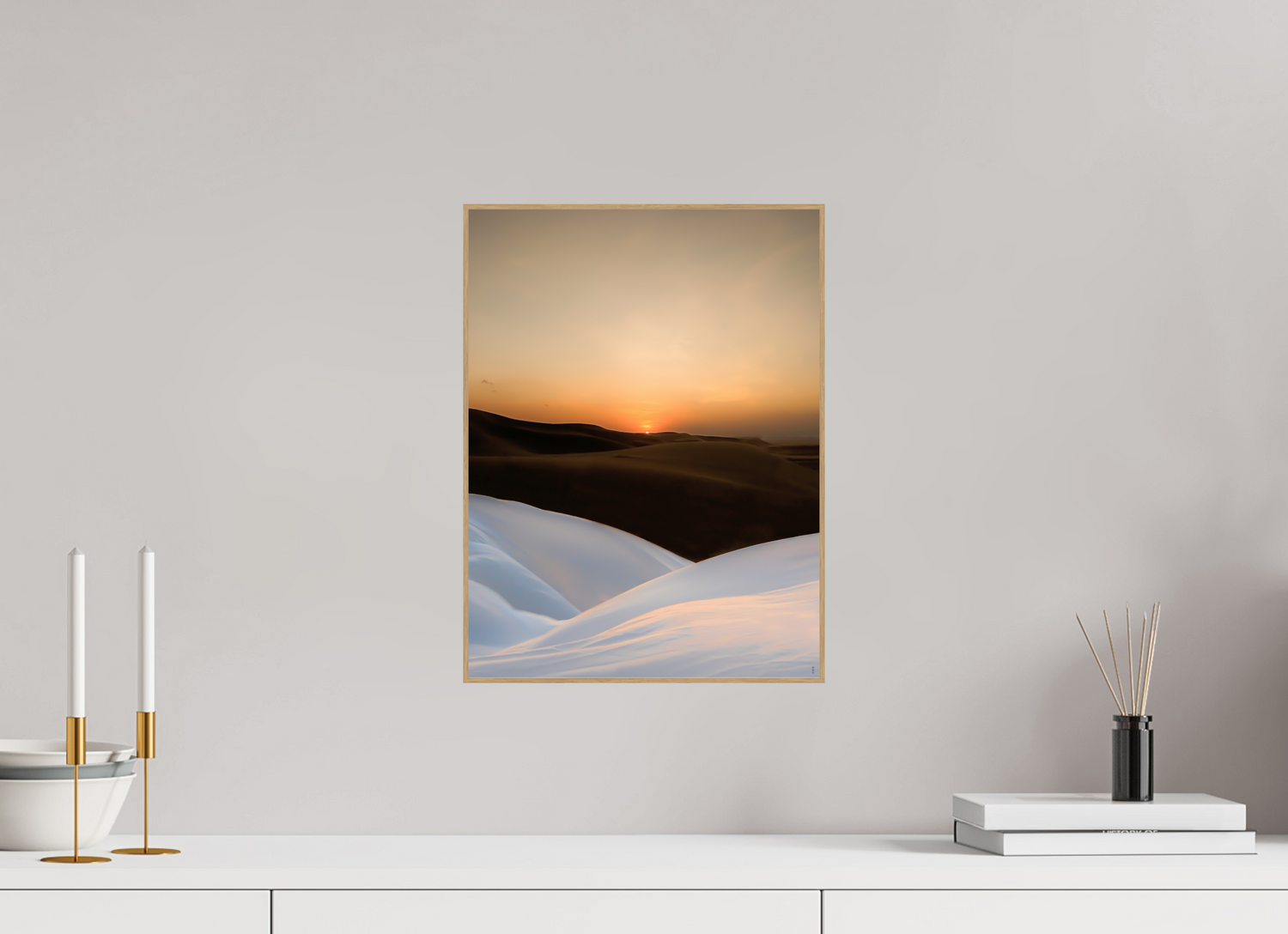 30 x 40 cm, Foto in ArtBox aus Massivholz Eiche natur RED³ PH Amirah III