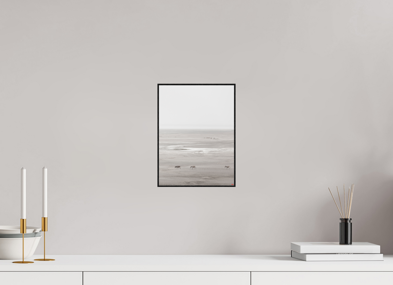 21 x 28 cm, Foto in ArtBox aus Massivholz Eiche schwarz RED³ PH Danai III