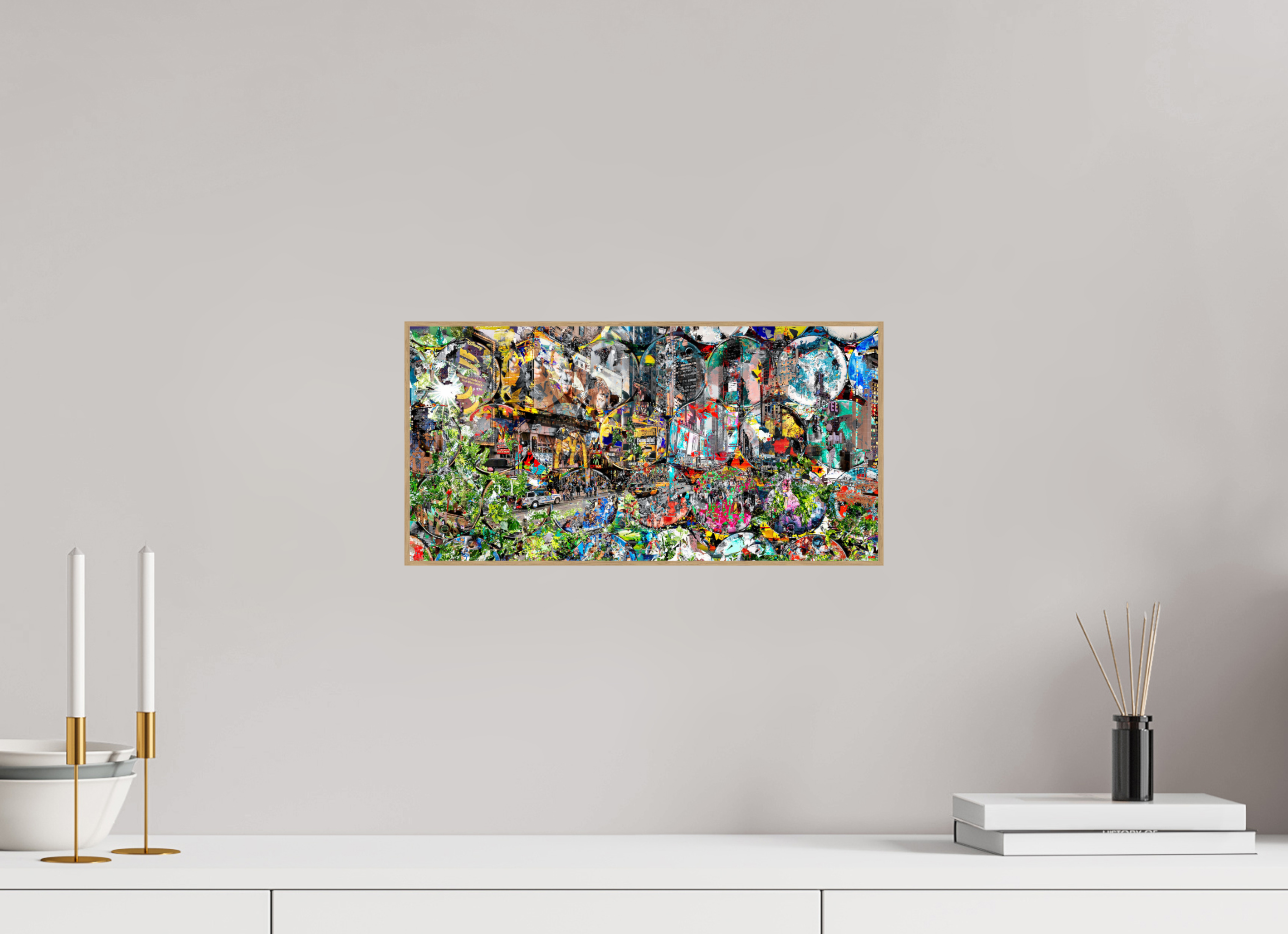 40 x 20 cm, Foto in ArtBox aus Massivholz Eiche natur RED³ HP Winston churchills boy V