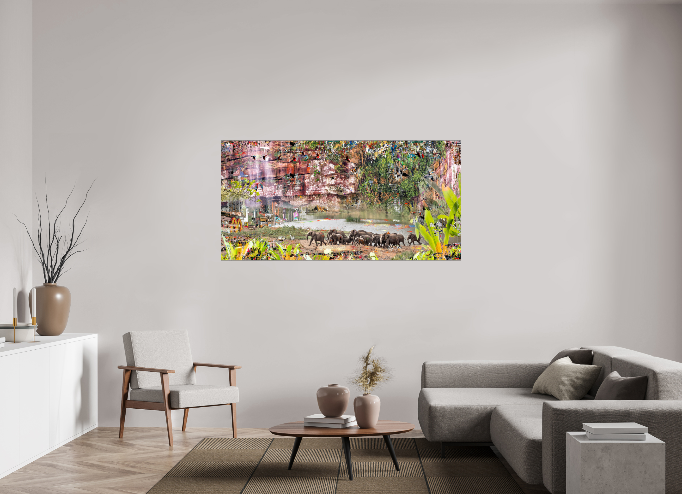 180 x 90 cm, Slimline Einfassung schwarz unter 2mm Acrylglas FA WC Valdeci V