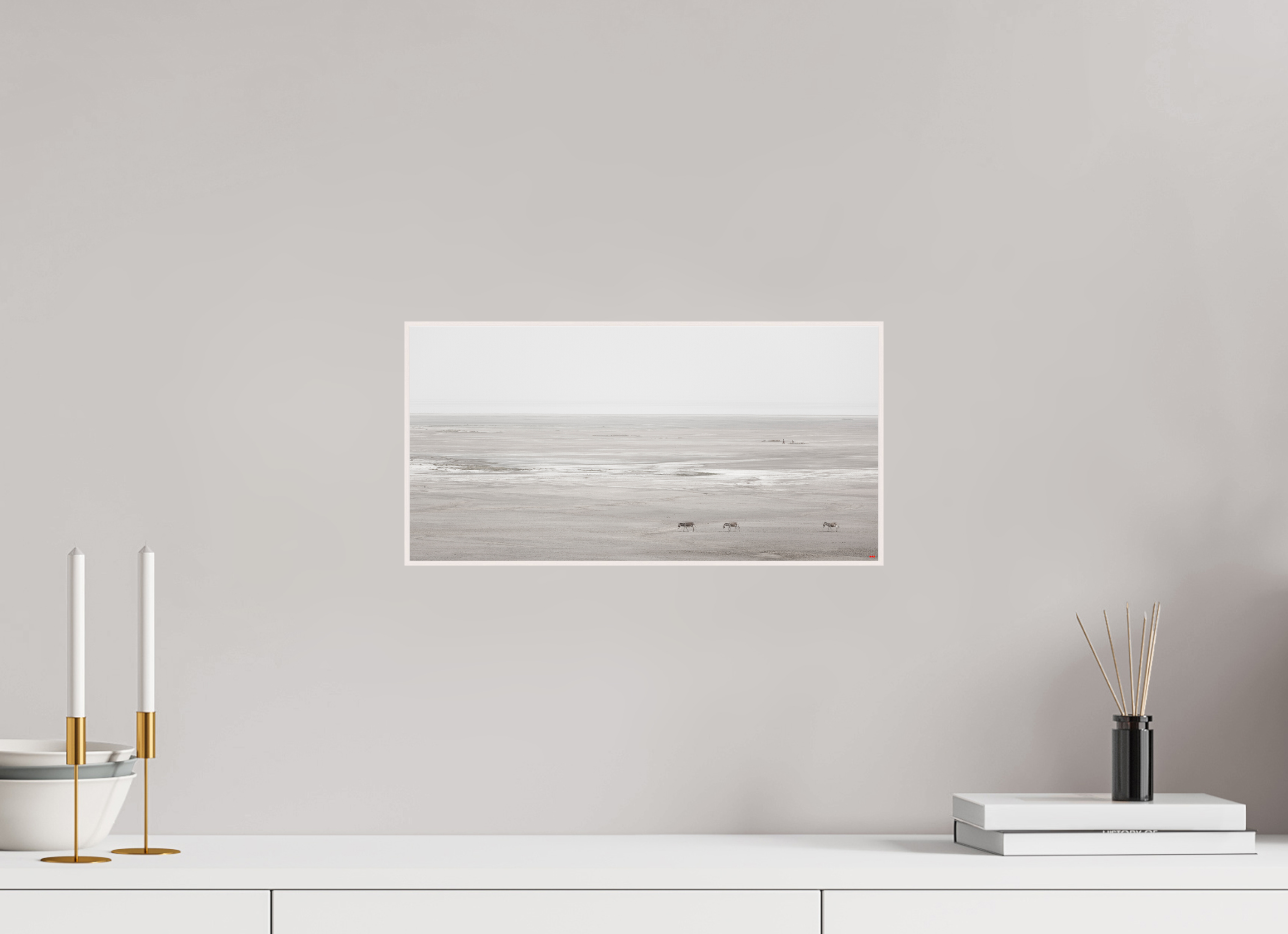 40 x 20 cm, Foto in ArtBox aus Massivholz Ahorn weiß RED³ PH Danai V