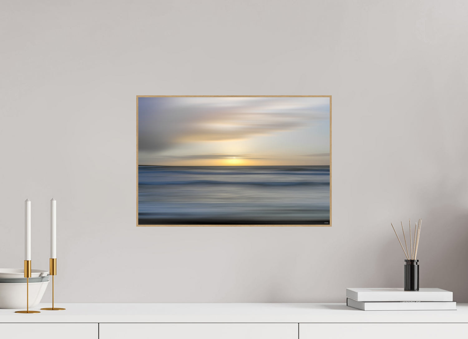 45 x 30 cm, Foto in ArtBox aus Massivholz Eiche natur RED³ PH Salome I