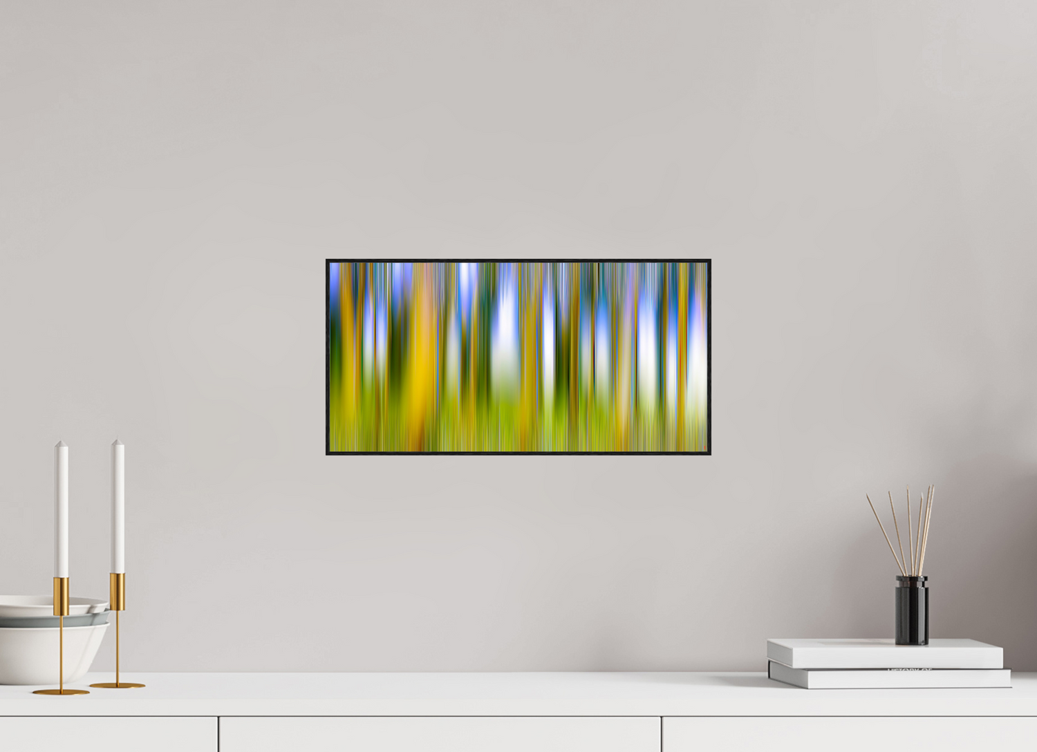 40 x 20 cm, Foto in ArtBox aus Massivholz Eiche schwarz RED³ PH Ayashe V