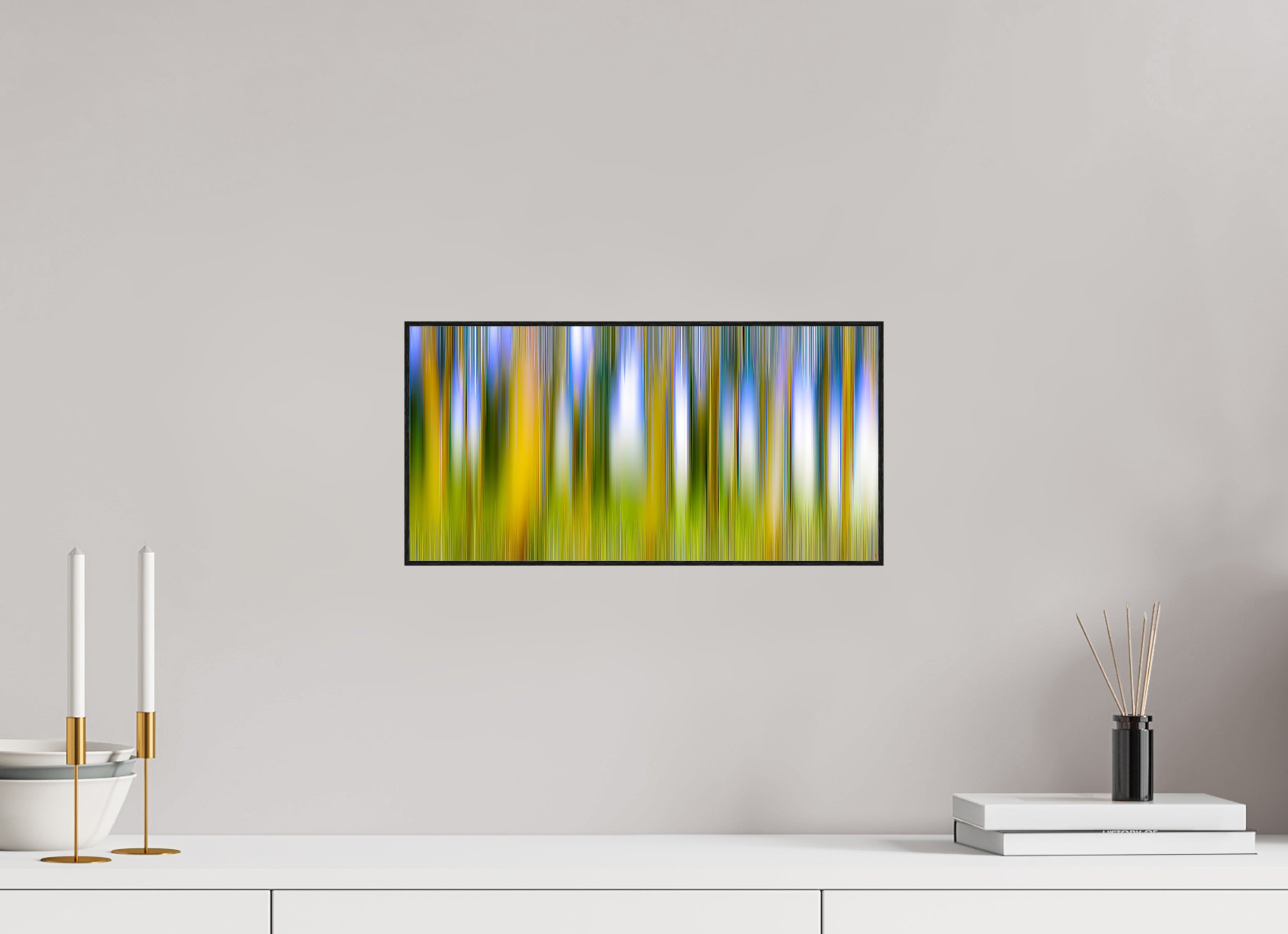 40 x 20 cm, Foto in ArtBox aus Massivholz Eiche schwarz RED³ PH Ayashe V