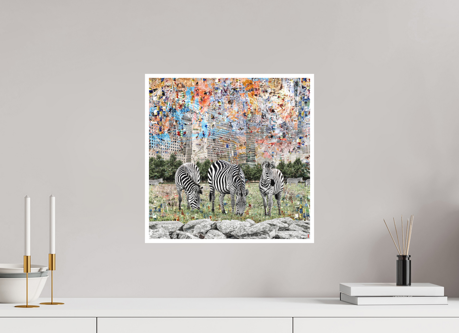 40 x 40 cm, Fine Art Print Hahnemühle William Turner RED³ WC Amaya II