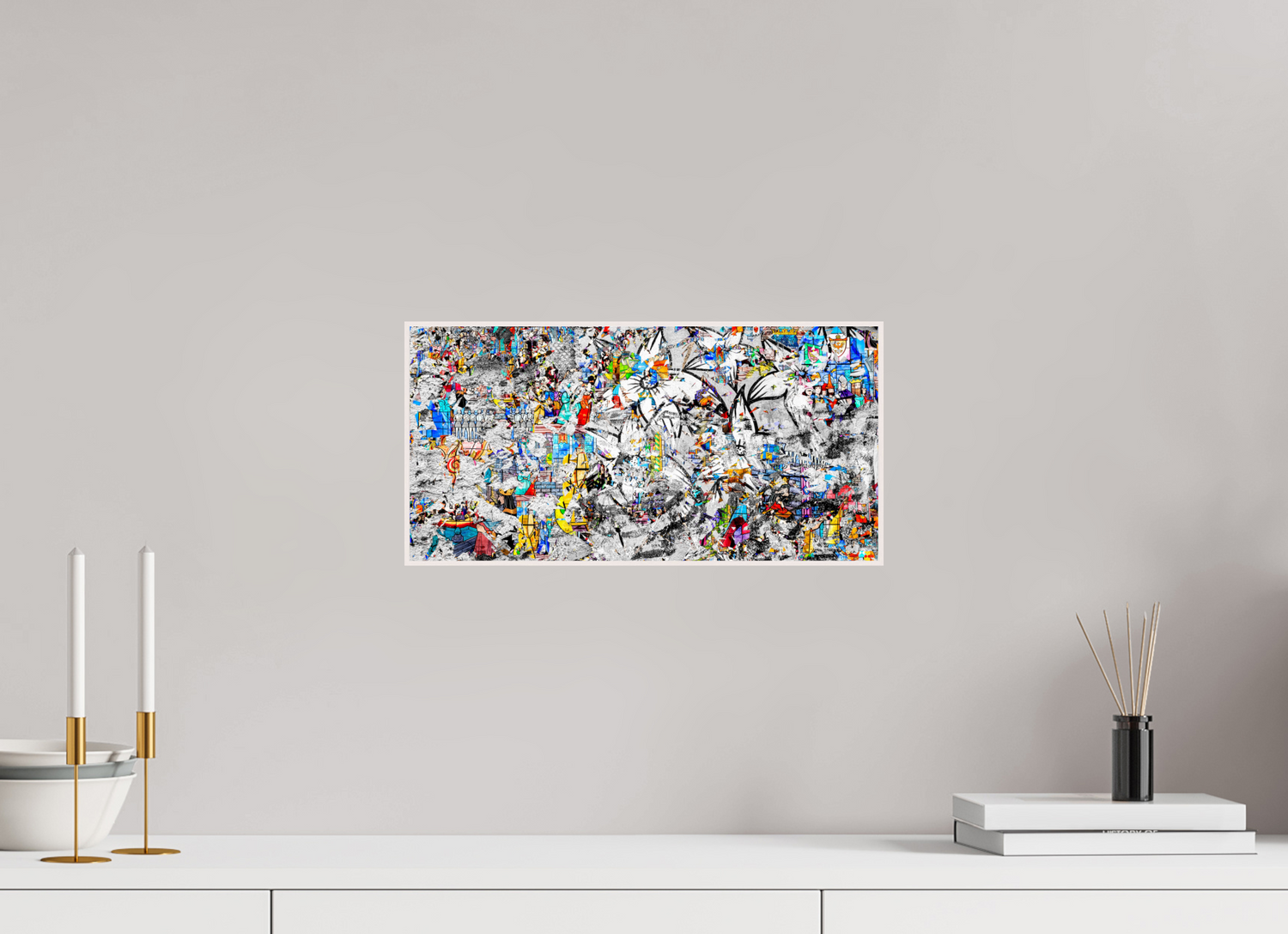 40 x 20 cm, Foto in ArtBox aus Massivholz Ahorn weiß RED³ SCSI Miraaj V