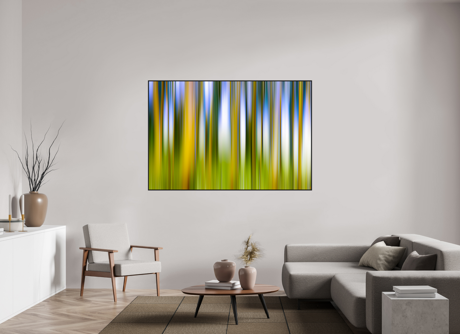 180 x 120 cm, Schattenfugen-Rahmen schwarz &amp; 2mm Acrylglas FA PH Ayashe I