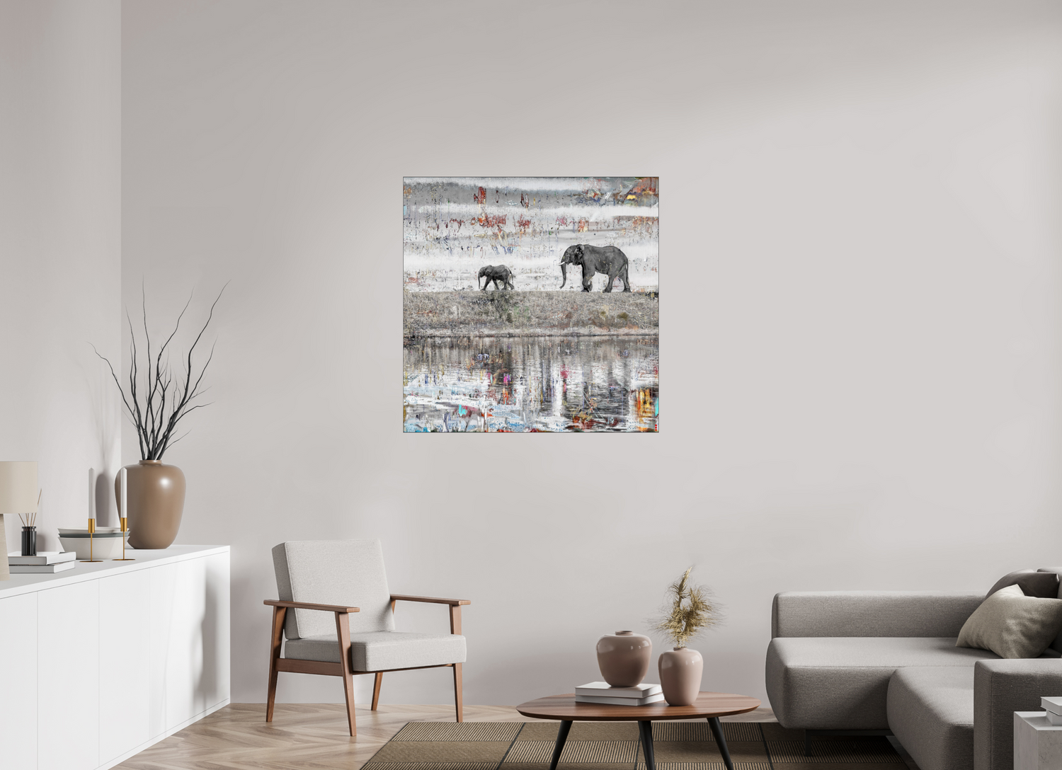 100 x 100 cm, Slimline Einfassung schwarz unter 2mm Acrylglas FA WC Akuji II