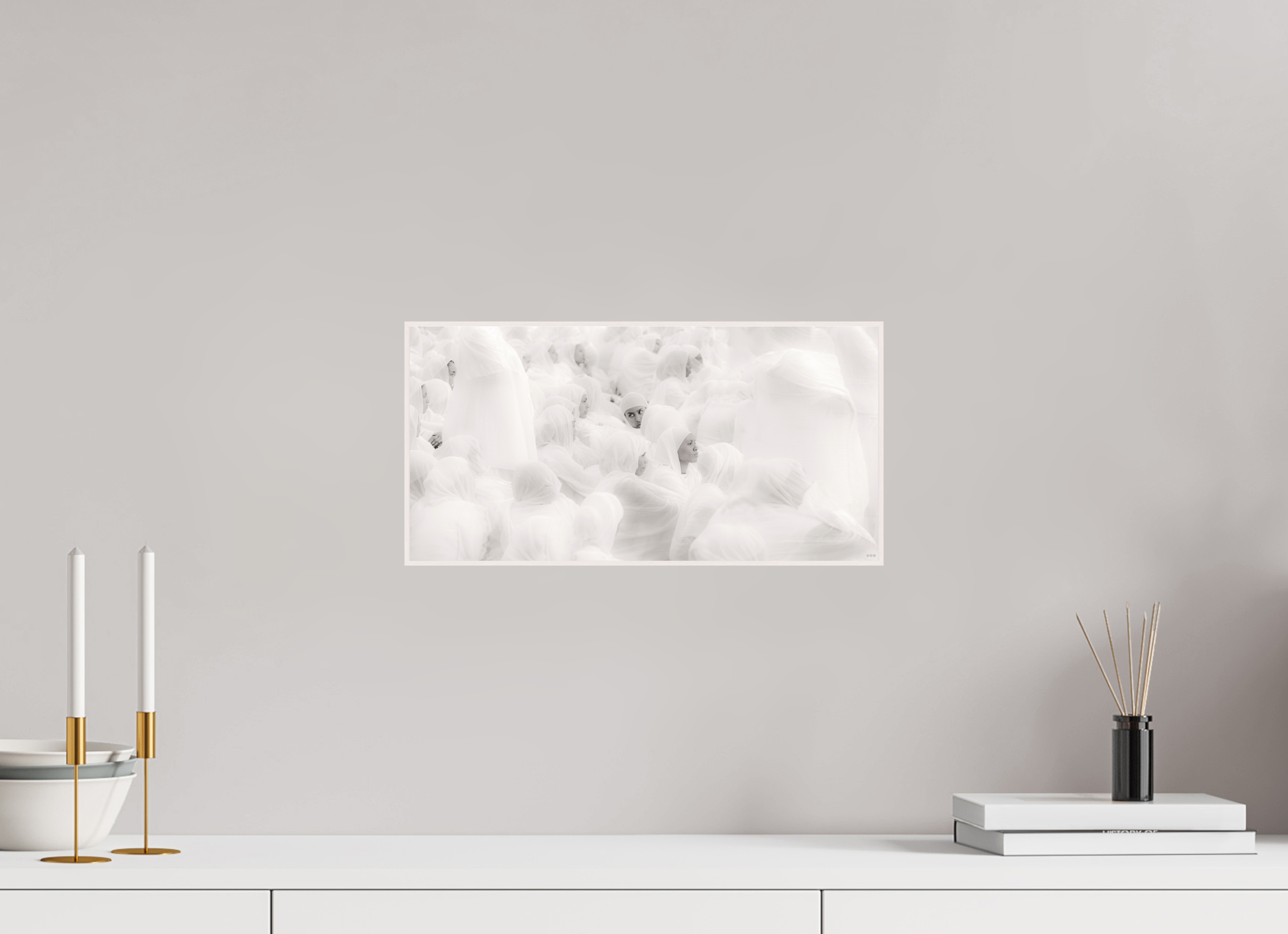 40 x 20 cm, Foto in ArtBox aus Massivholz Ahorn weiß RED³ PH Malia V