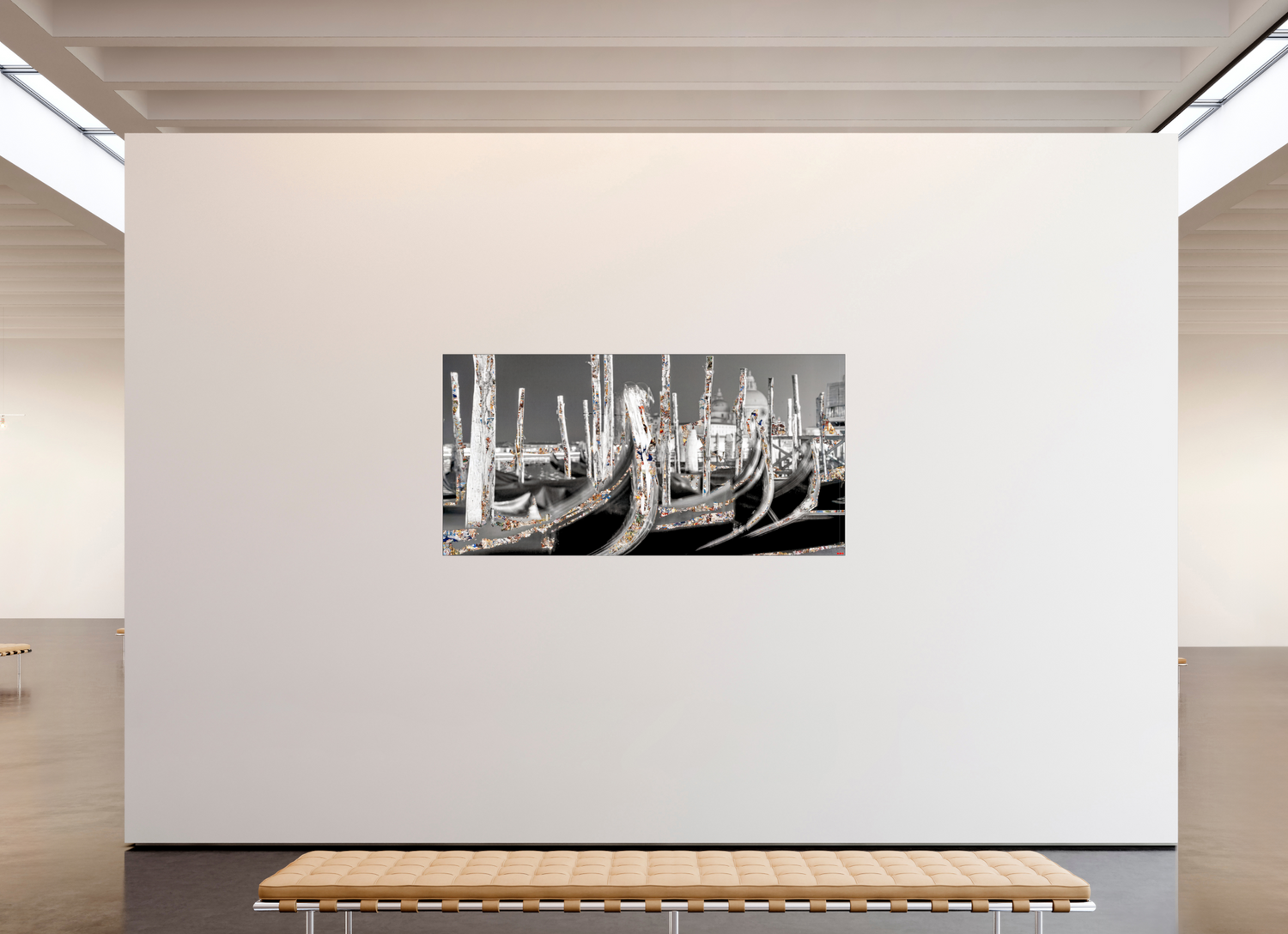 200 x 100 cm, Slimline Einfassung schwarz unter 2mm Acrylglas FA HP Alina V