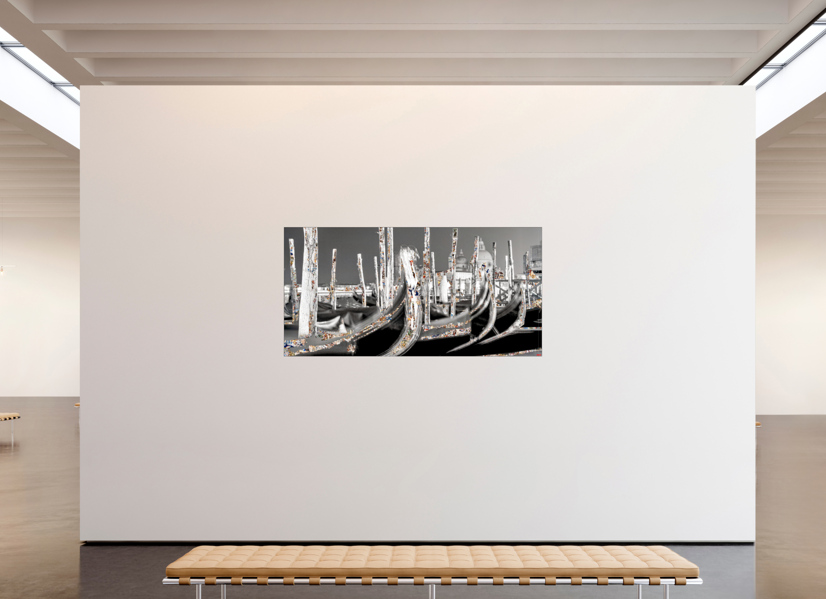 200 x 100 cm, Slimline Einfassung schwarz unter 2mm Acrylglas FA HP Alina V