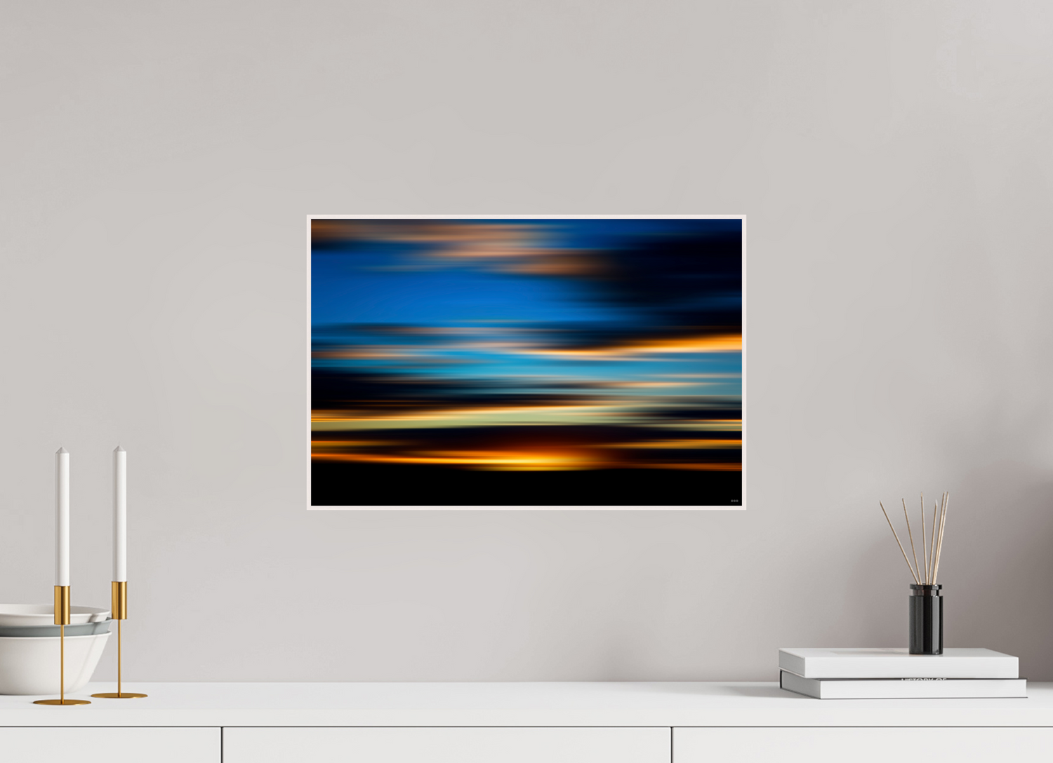 45 x 30 cm, Foto in ArtBox aus Massivholz Ahorn weiß RED³ PH Nahara I