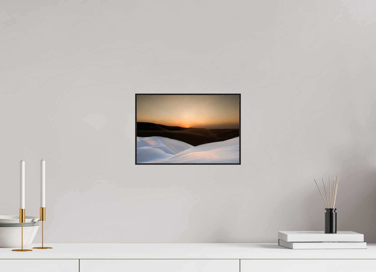 30 x 20 cm, Foto in ArtBox aus Massivholz Eiche schwarz RED³ PH Amirah I