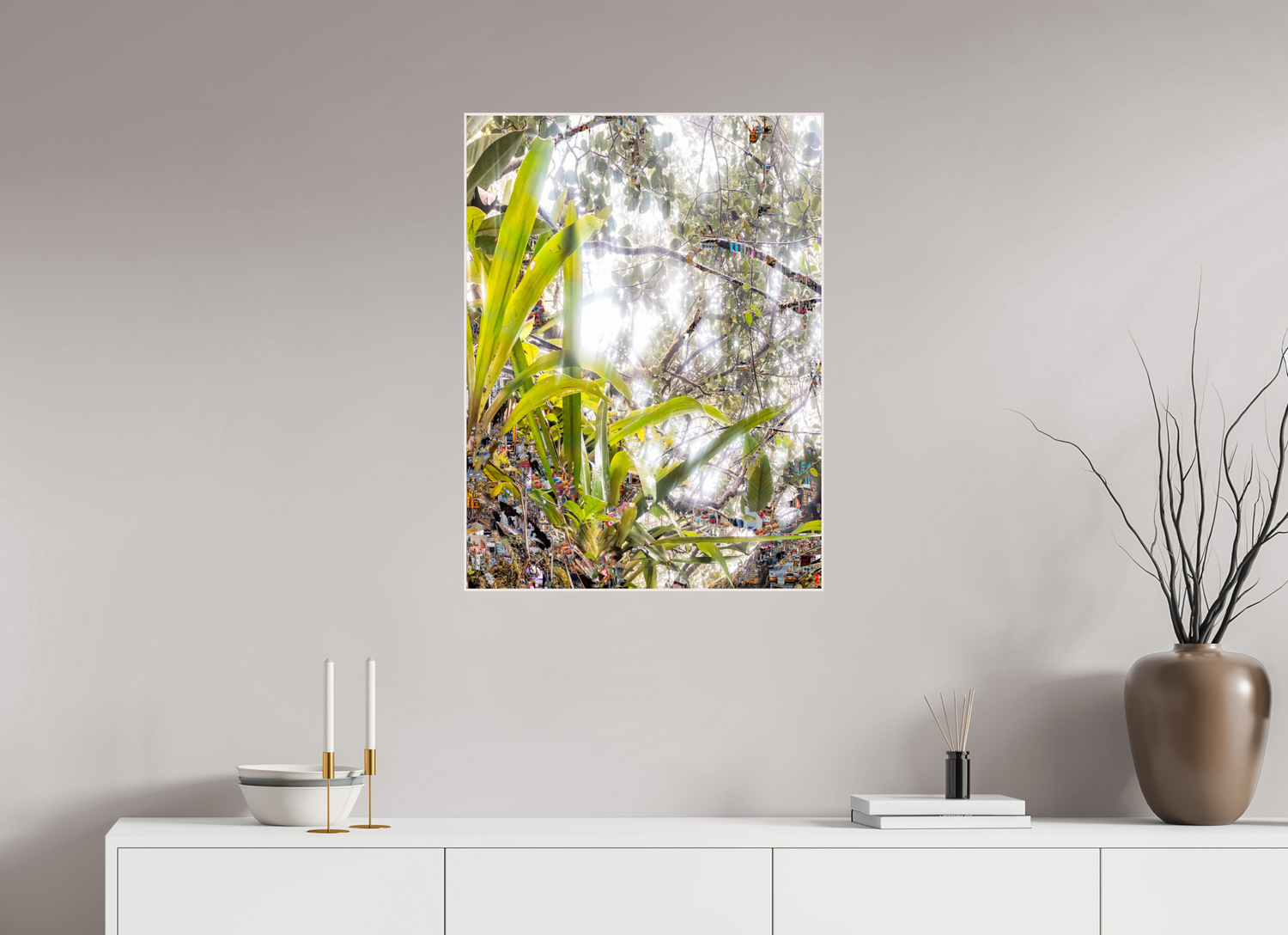 60 x 80 cm, Foto in ArtBox aus Massivholz Ahorn weiß RED³ HP Amara III