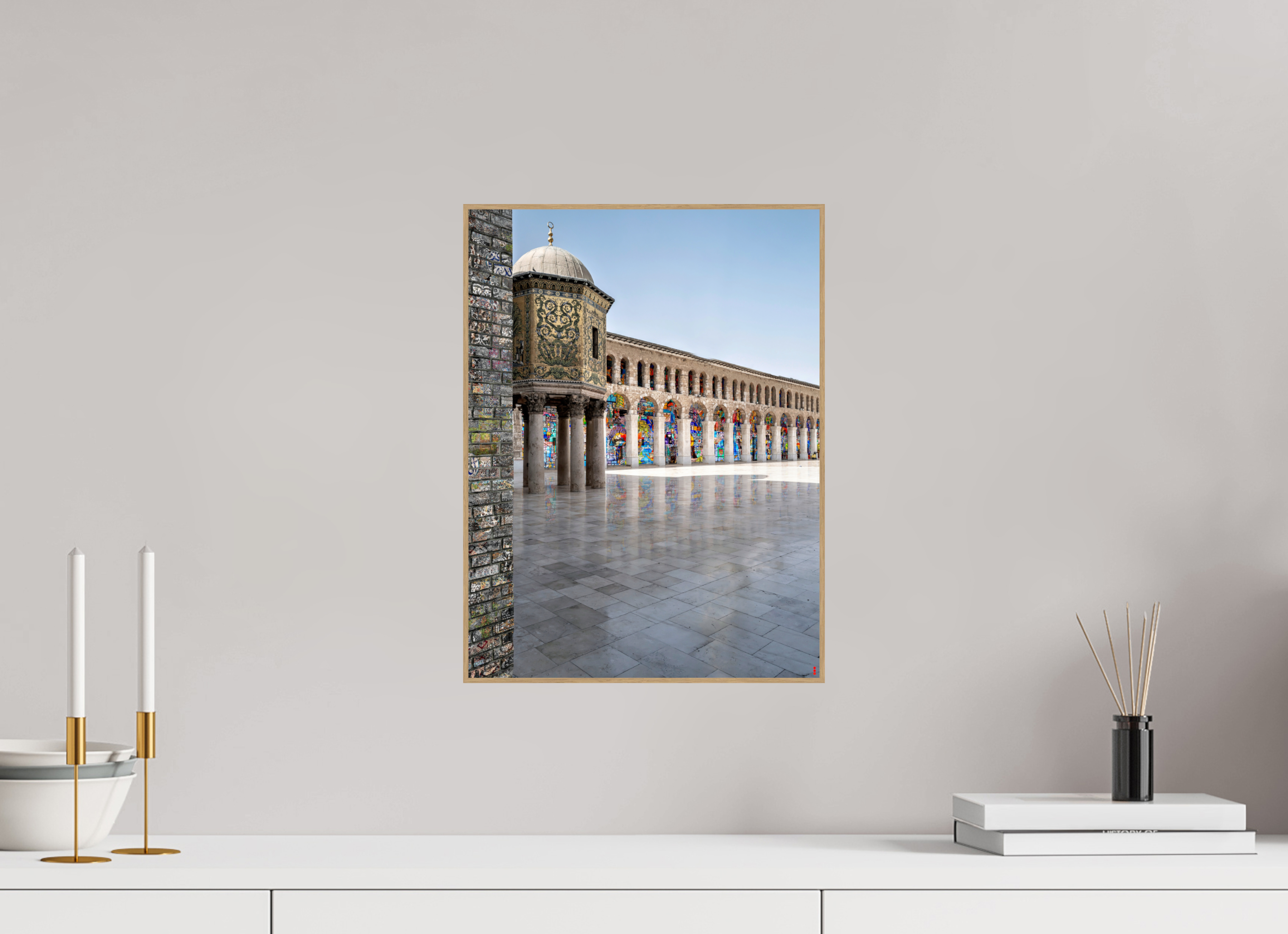 30 x 40 cm, Foto in ArtBox aus Massivholz Eiche natur RED³ SCSI Mazin III