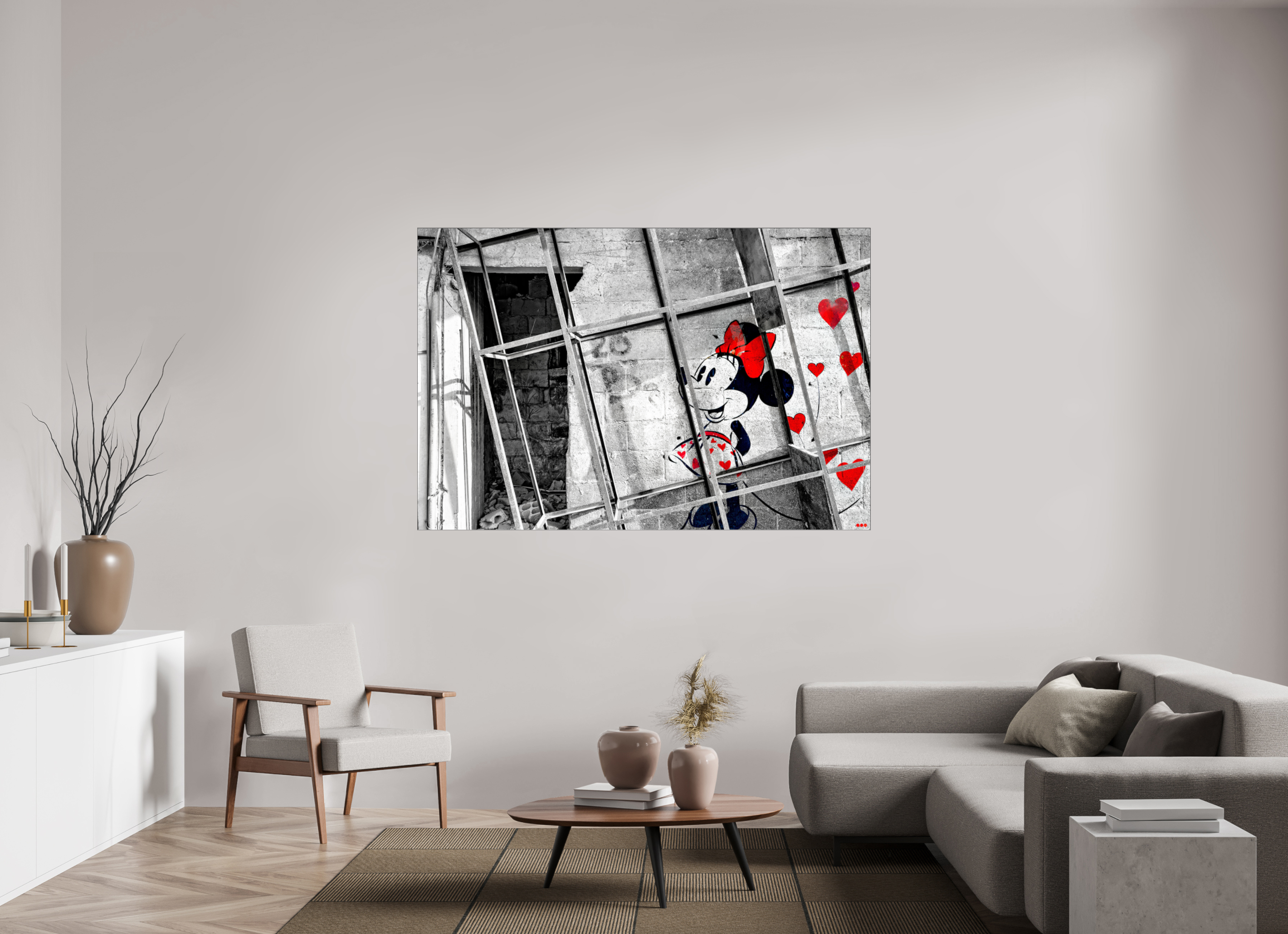 180 x 120 cm, Slimline Einfassung schwarz unter 2mm Acrylglas FA SCSI Madiar I