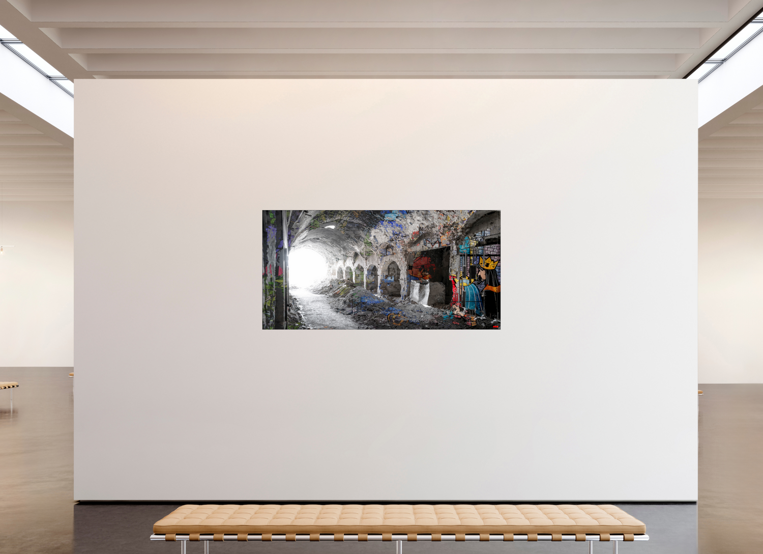 200 x 100 cm, Slimline Einfassung schwarz unter 2mm Acrylglas FA SCSI Maysa V