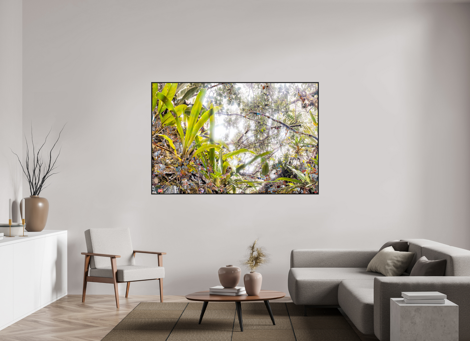 180 x 120 cm, Schattenfugen-Rahmen schwarz &amp; 2mm Acrylglas FA HP Amara I