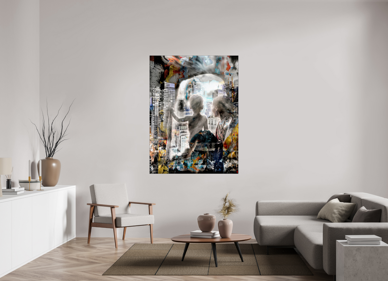 120 x 160 cm, Slimline Einfassung schwarz unter 2mm Acrylglas FA HP Sukama III