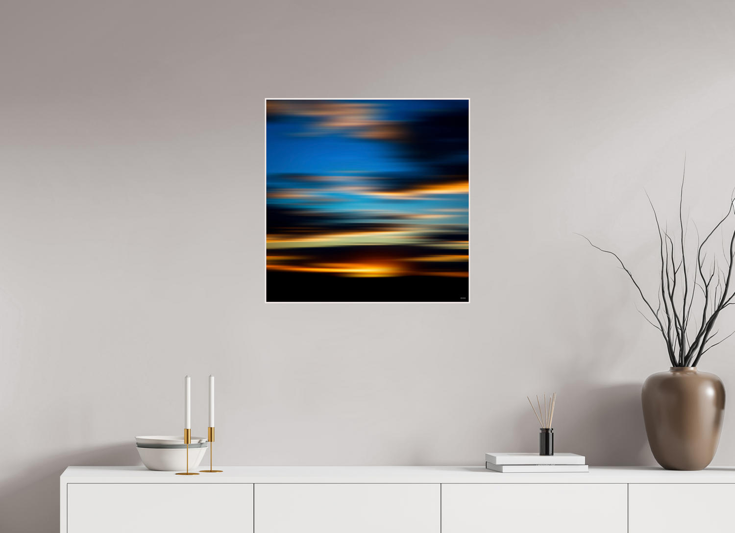 60 x 60 cm, Foto in ArtBox aus Massivholz Ahorn weiß RED³ PH Nahara II