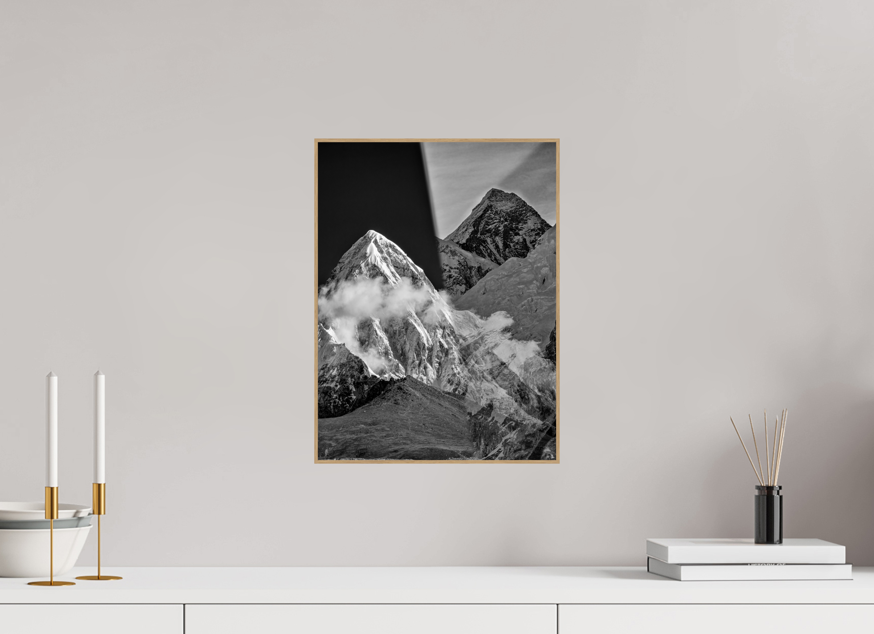30 x 40 cm, Foto in ArtBox aus Massivholz Eiche natur RED³ Sampa III