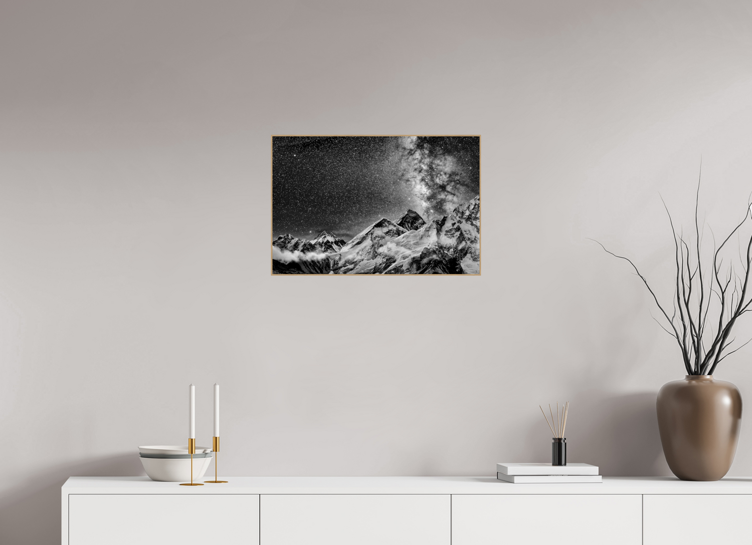 60 x 40 cm, Foto in ArtBox aus Massivholz Eiche natur RED³ Sopan I