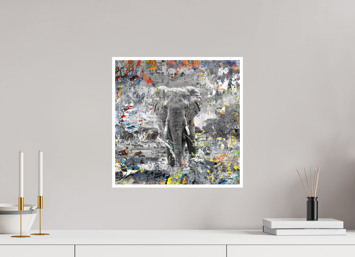 40 x 40 cm, Fine Art Print Hahnemühle William Turner RED³ WC Kajika II